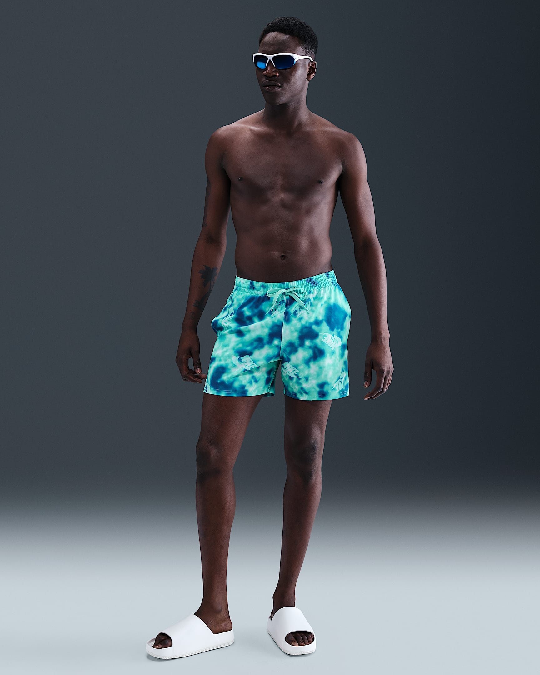 Nike Swim Breaker Men's 5" Fully Lined Volley Shorts - Bleached Turquoise