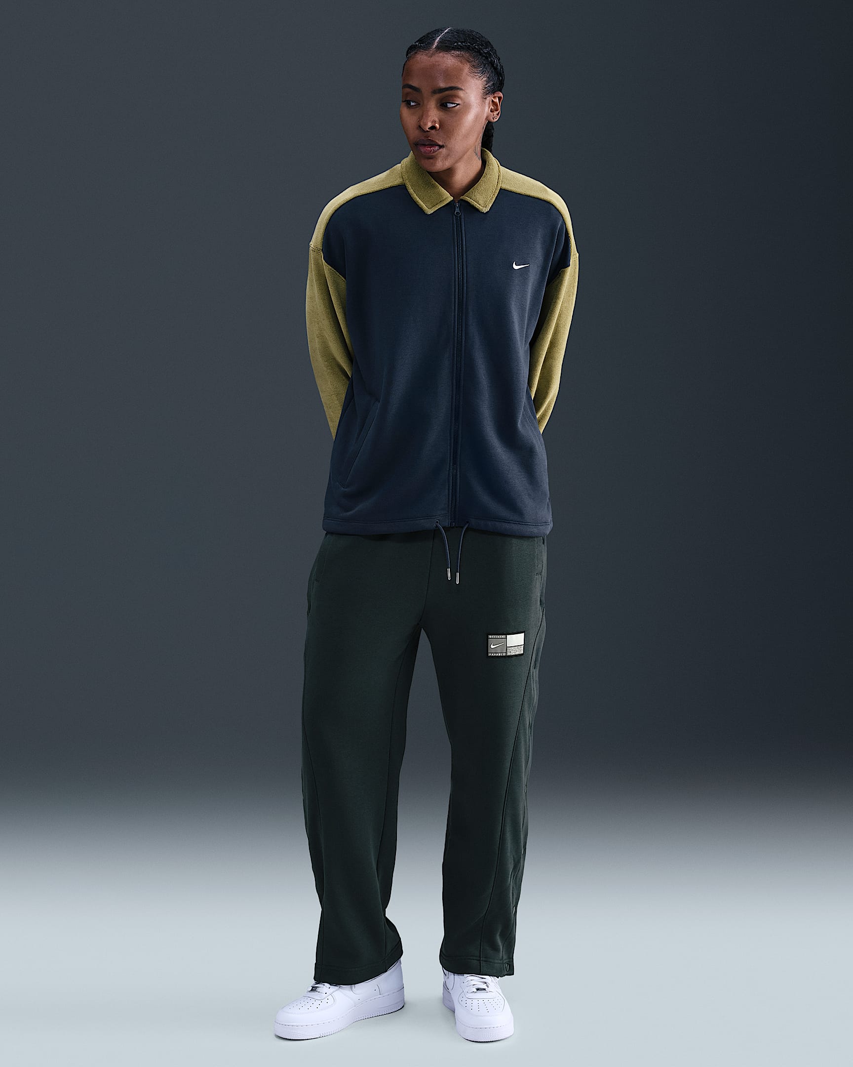 Nike Women's Fleece Tear-Away Basketball Pants - Seaweed