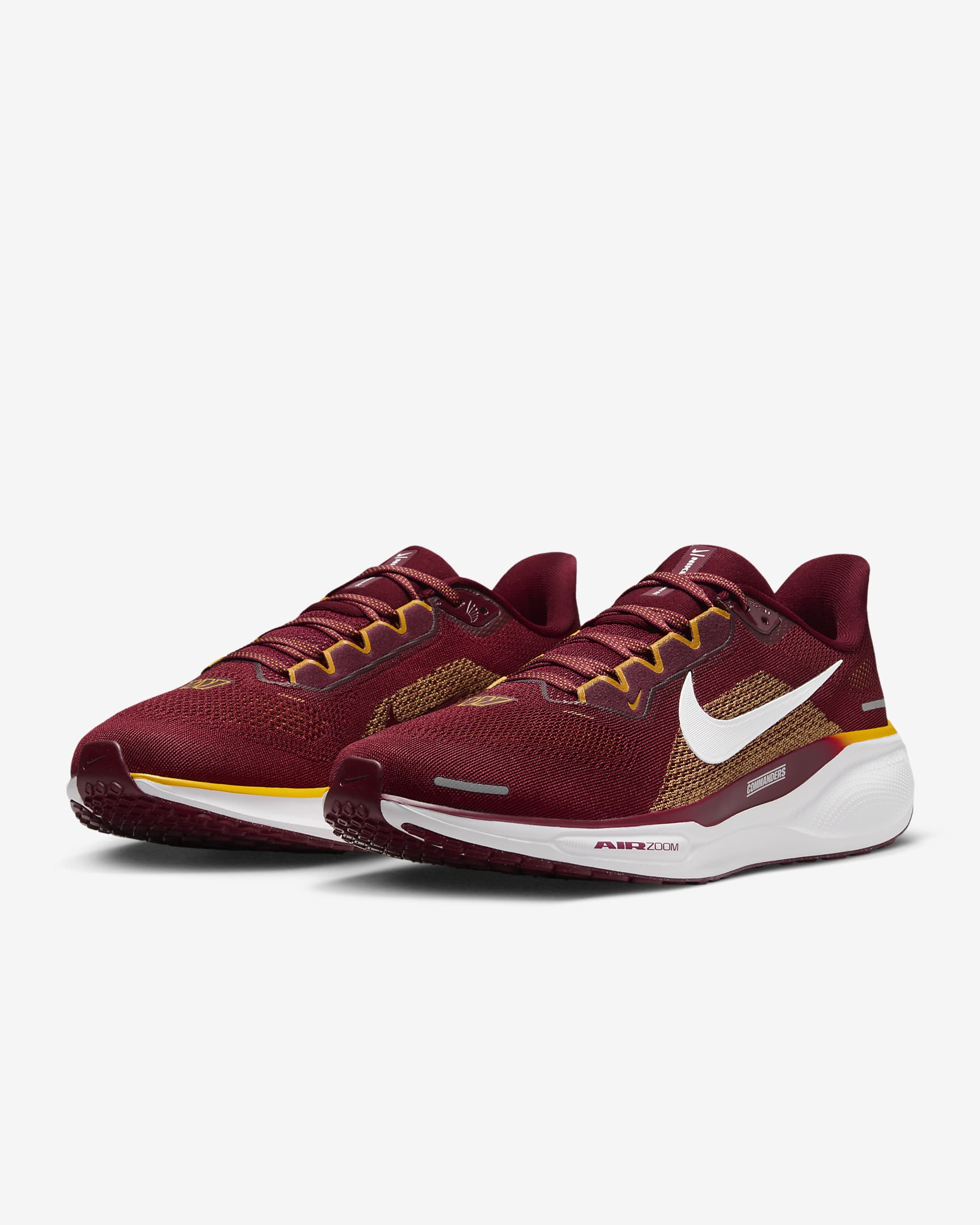 Nike Pegasus 41 NFL Washington Commanders Men's Road Running Shoes - Team Red/White/University Gold/White