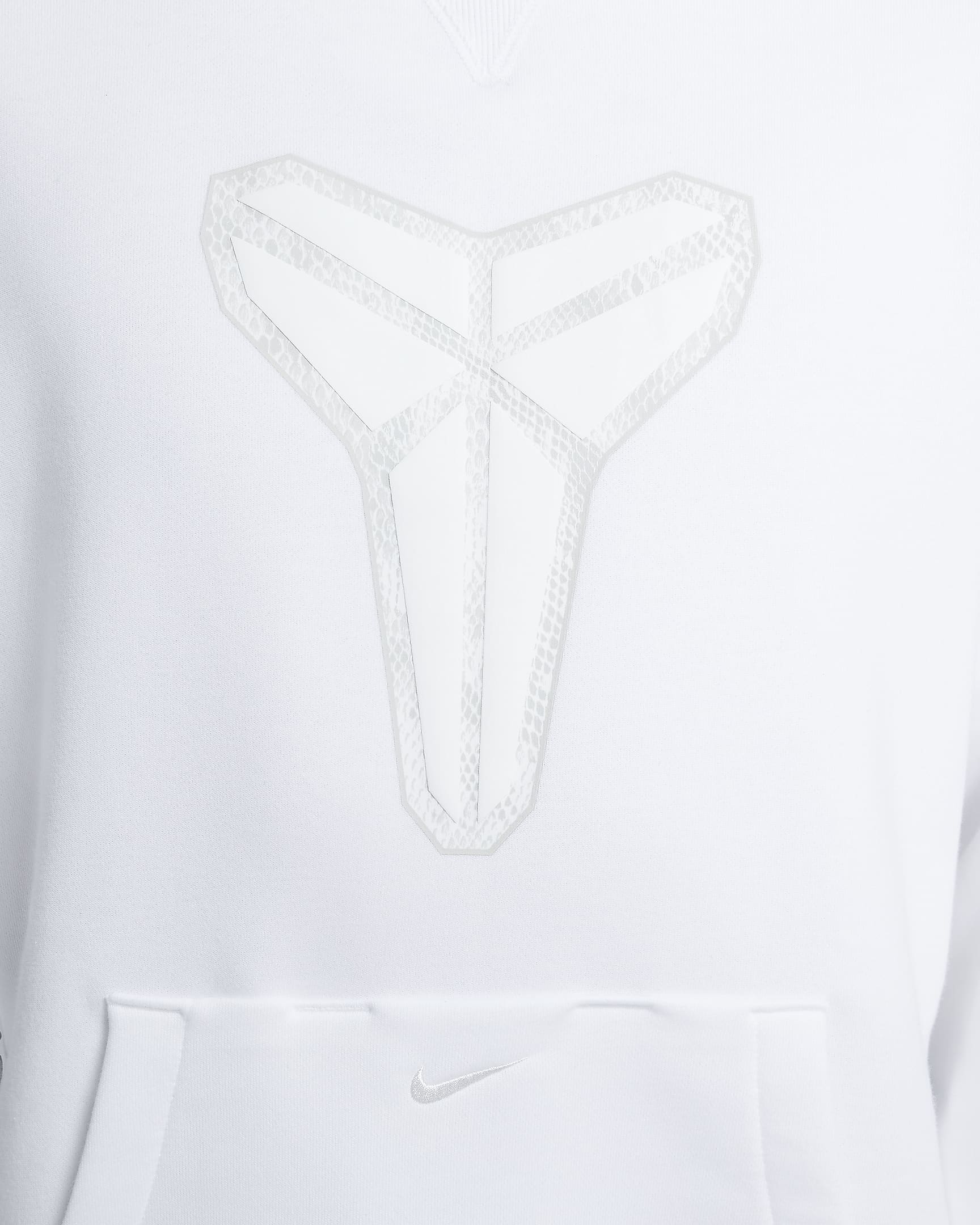 Kobe 男款 Dri-FIT Standard Issue 套頭籃球連帽上衣 - 白色/Summit White