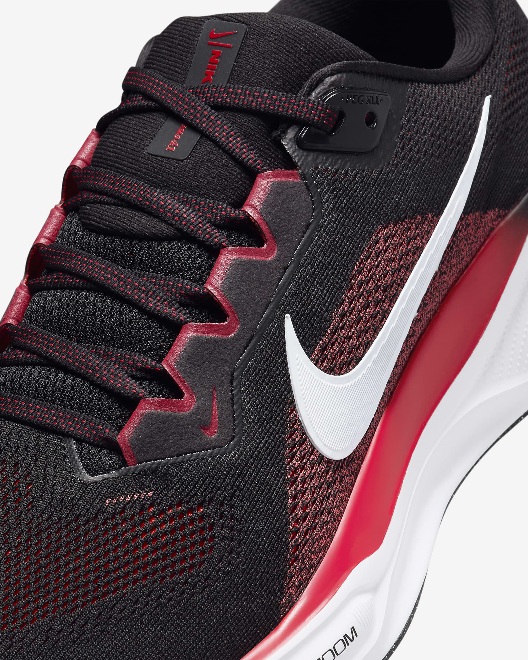 Tenis de correr en pavimento para hombre Nike Pegasus 41 - Negro/Rojo pasión/Blanco