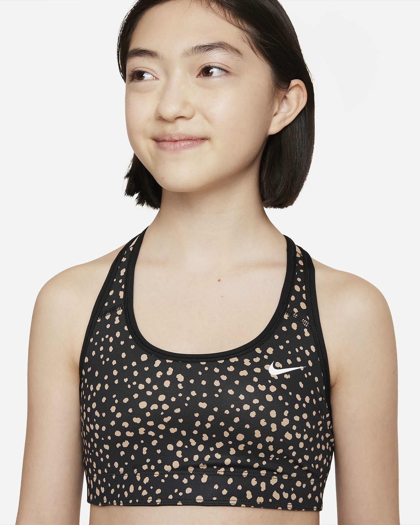 Nike Dri-FIT Swoosh Older Kids' (Girls') Reversible Sports Bra. Nike LU