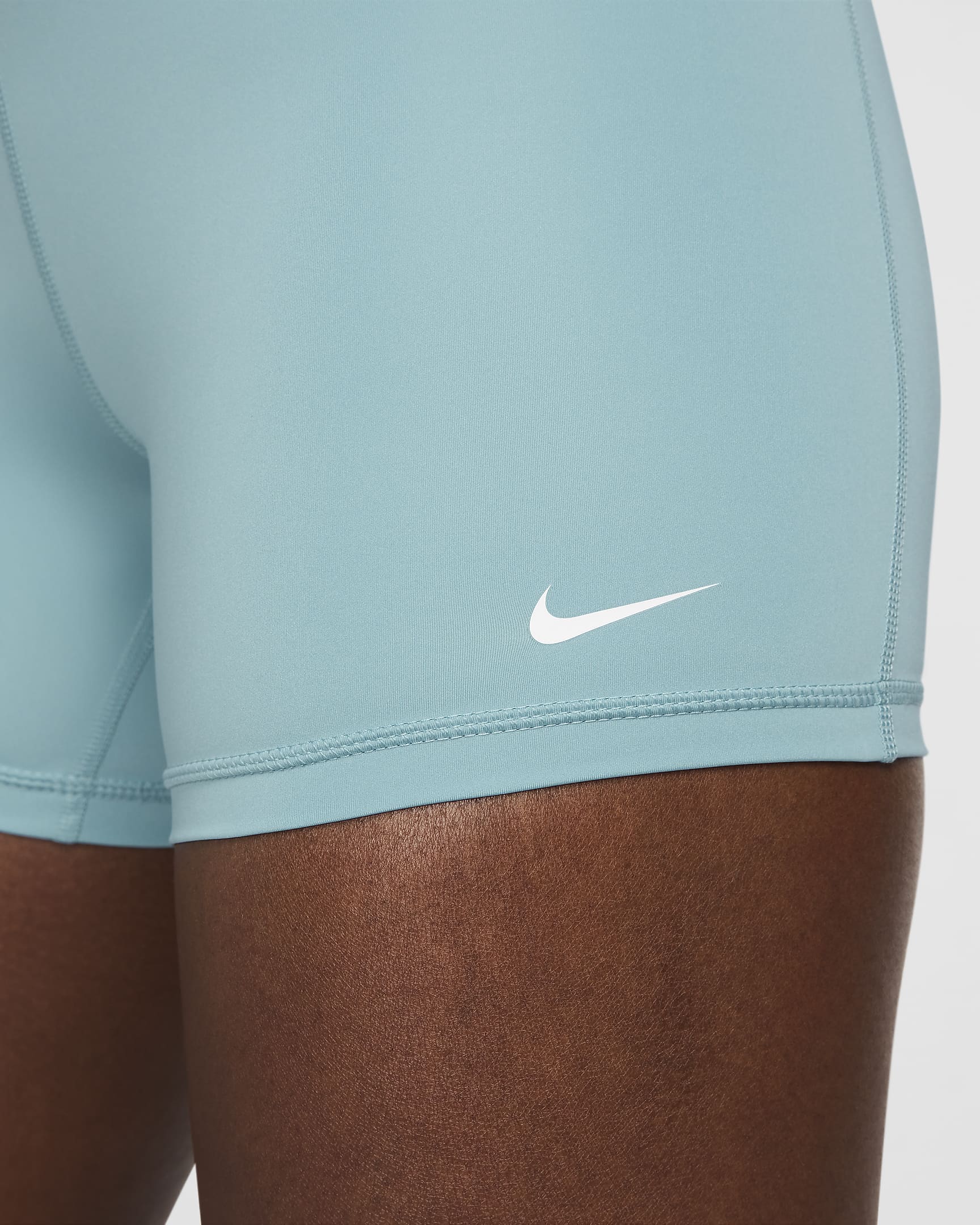 Nike Pro 365 Women's 5" Shorts - Denim Turquoise/White