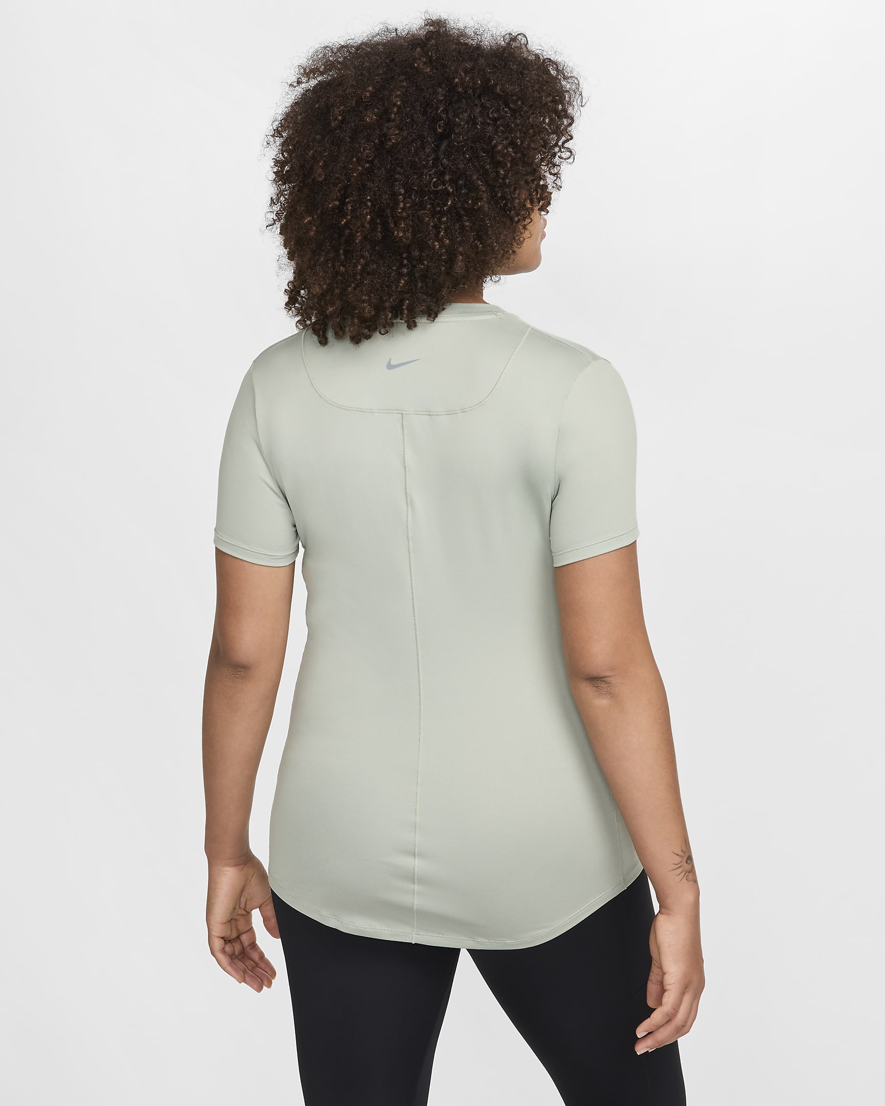 Nike (M) One Women's Dri-FIT Slim-Fit Short-Sleeve Top (Maternity) - Jade Horizon