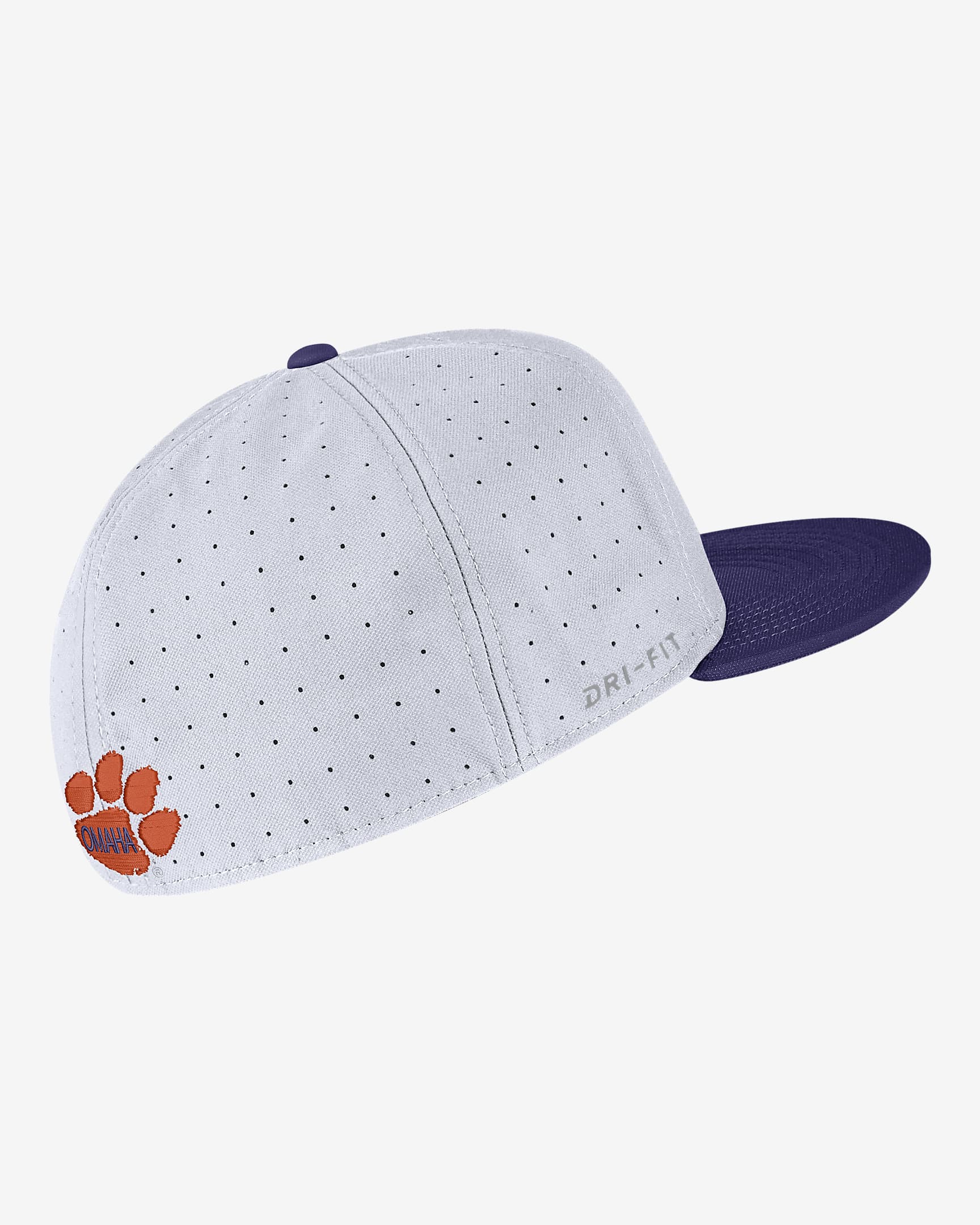 Gorra de béisbol sin cierre regulable Nike College Clemson - Blanco