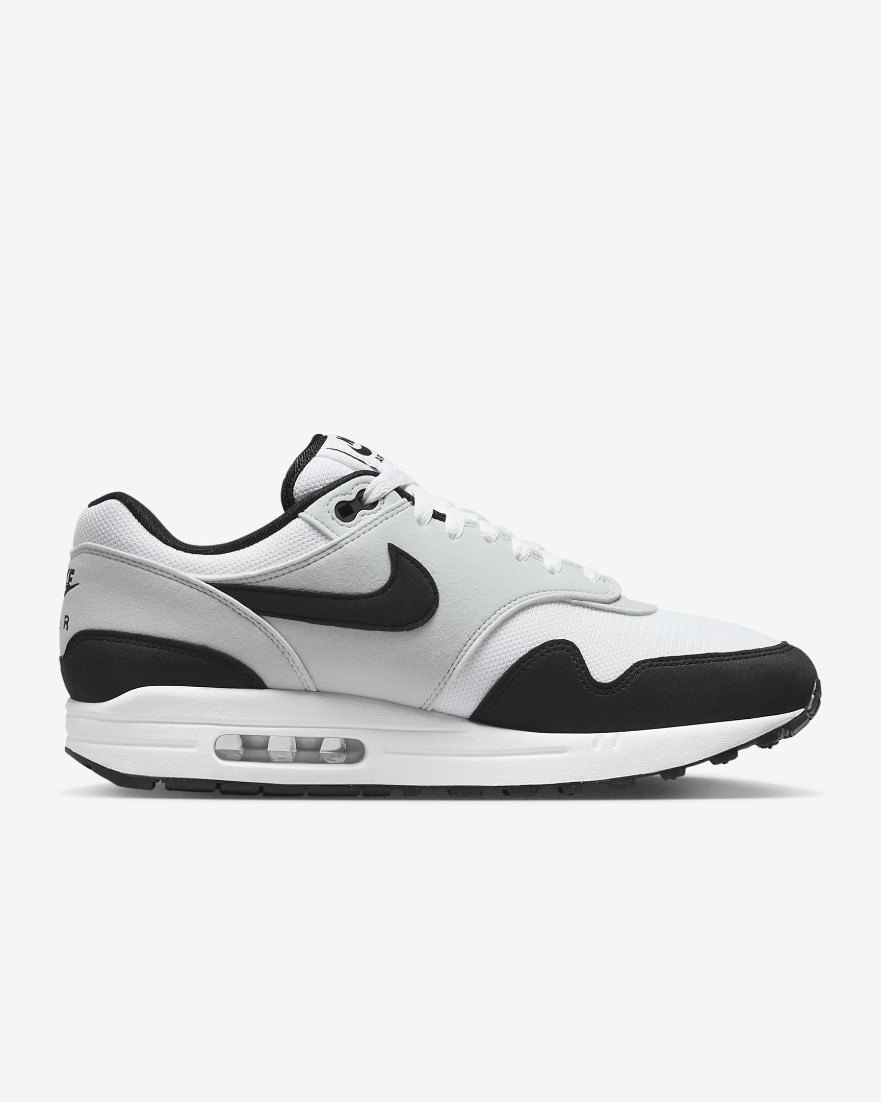 Tenis para hombre Nike Air Max 1 - Blanco/Platino puro/Negro