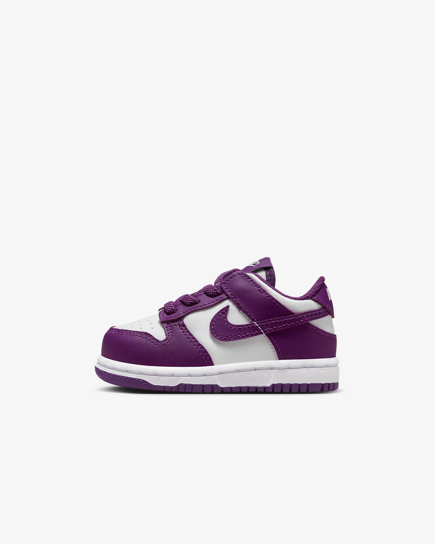 Nike Dunk Low sko til sped-/småbarn - Hvit/Hvit/Viotech