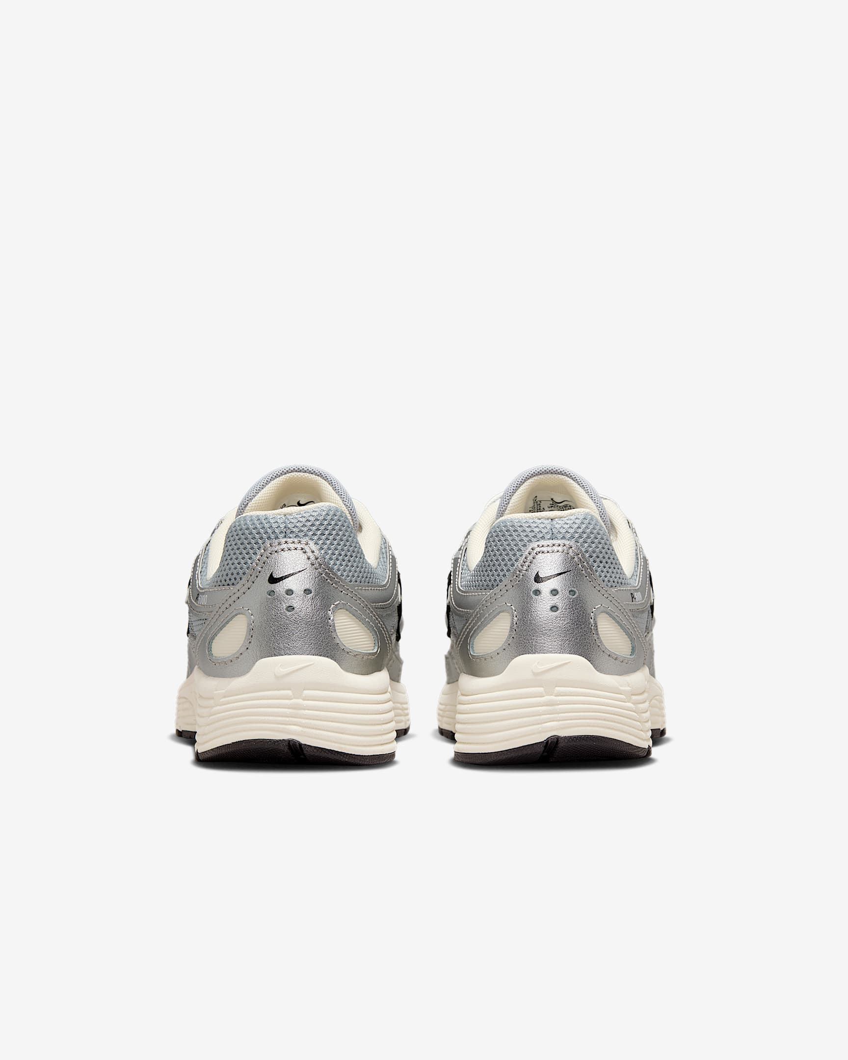 Nike P-6000 大童鞋款 - Metallic Silver/黑色/Pale Ivory/Metallic Silver