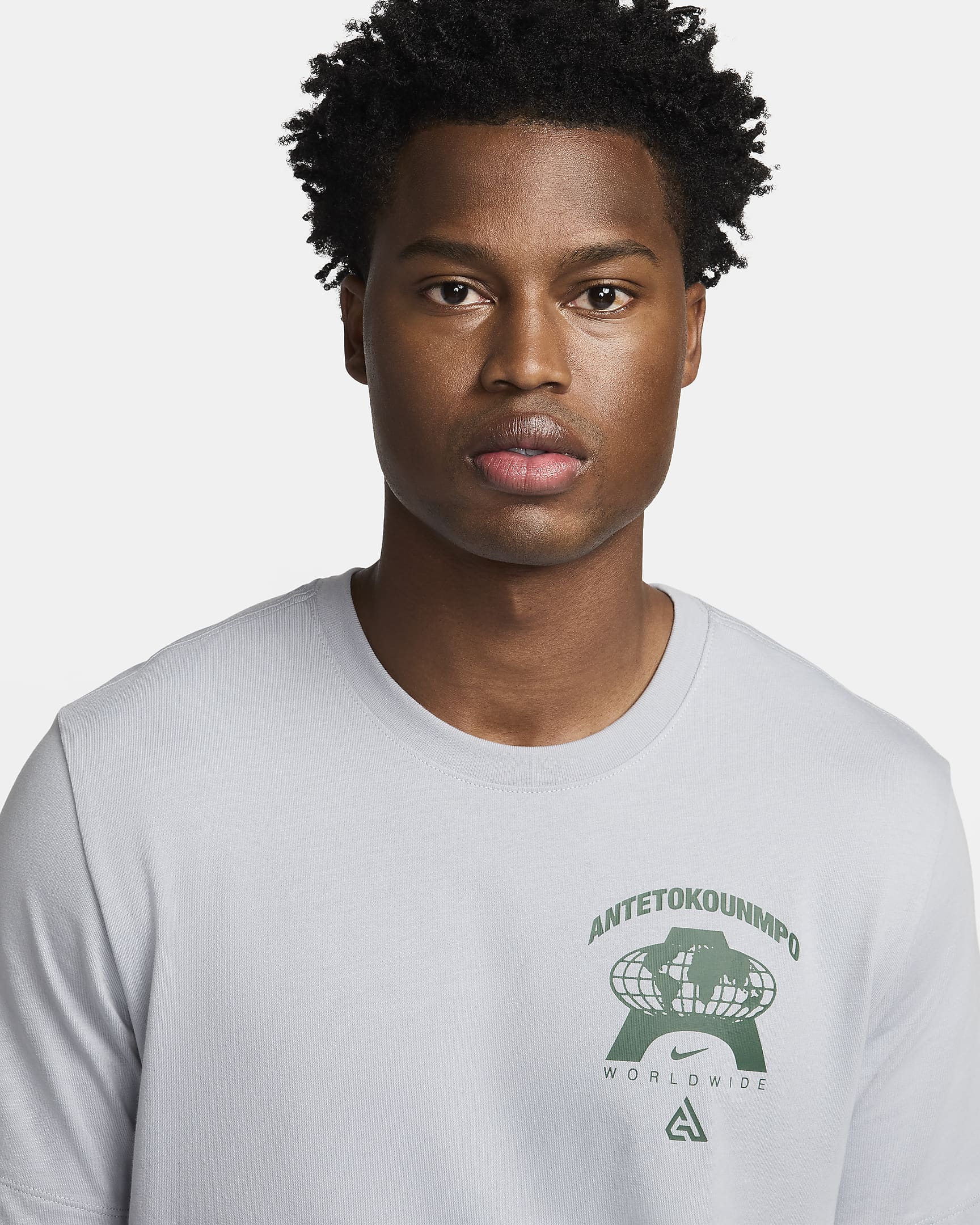 T-shirt de basket Giannis M90 pour homme - Wolf Grey