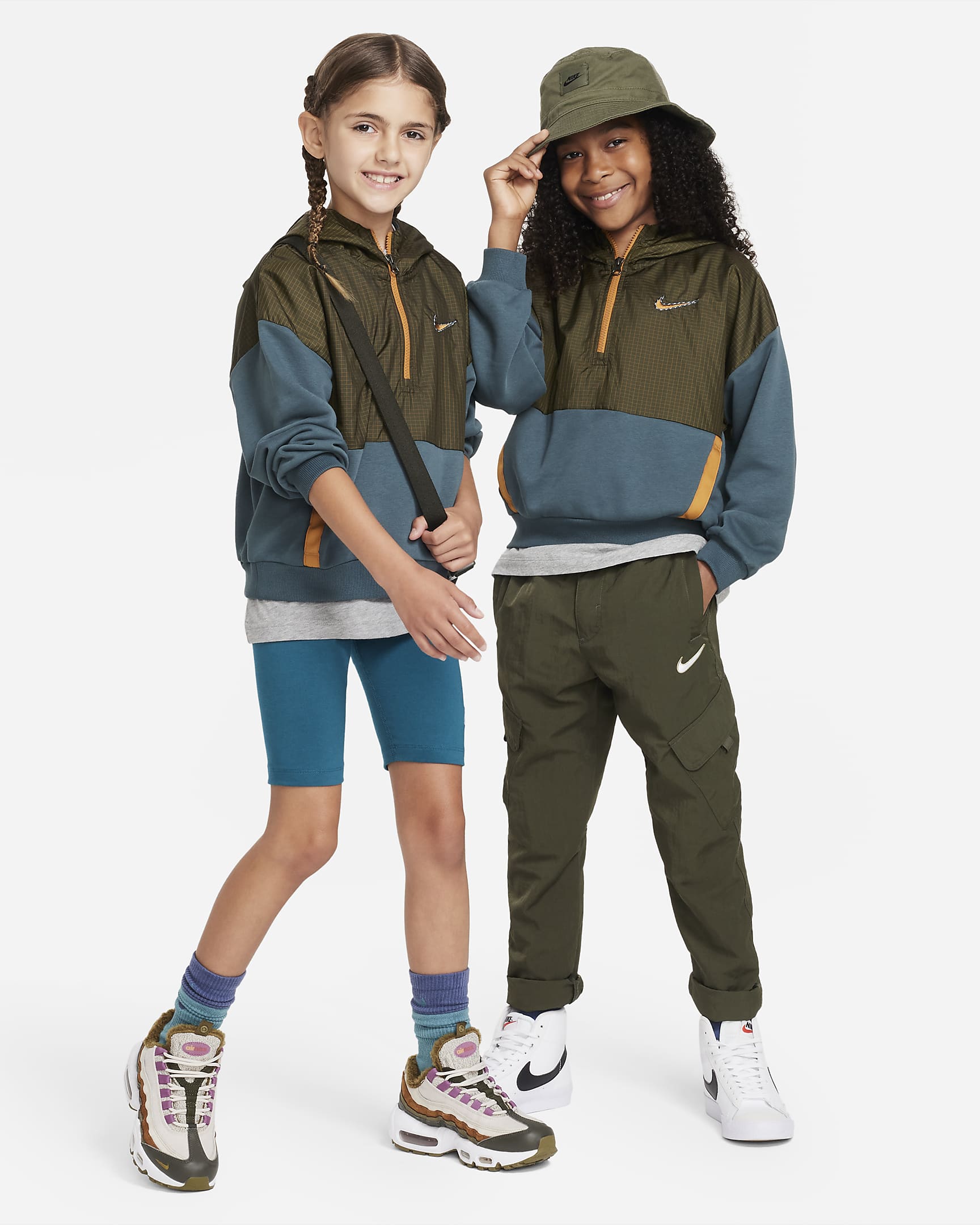 Nike Outdoor Play Big Kids' Oversized 1/2-Zip Hoodie. Nike.com