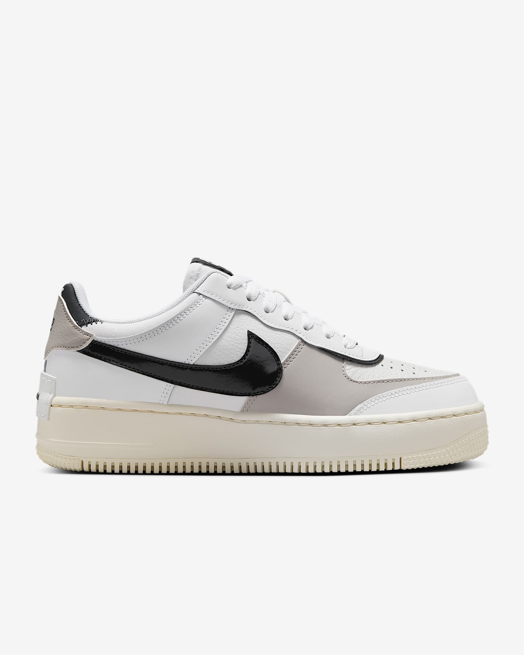 Chaussure Nike Air Force 1 Shadow pour femme - Blanc/College Grey/Platinum Tint/Off Noir