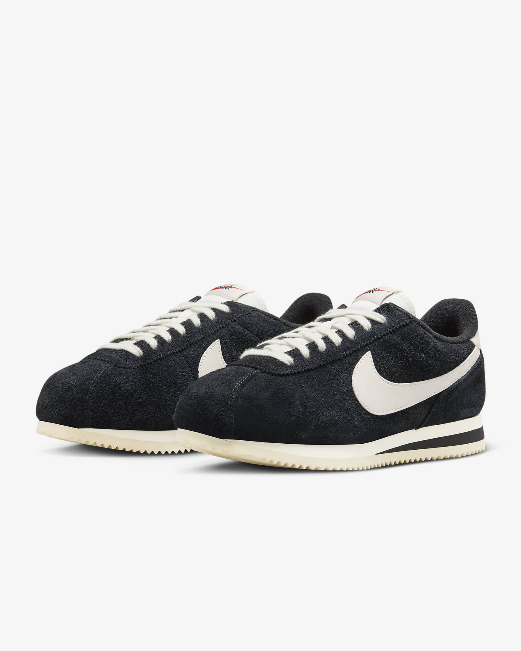 Nike Cortez Vintage Suede Women's Shoes - Black/Coconut Milk/Team Orange/Sail