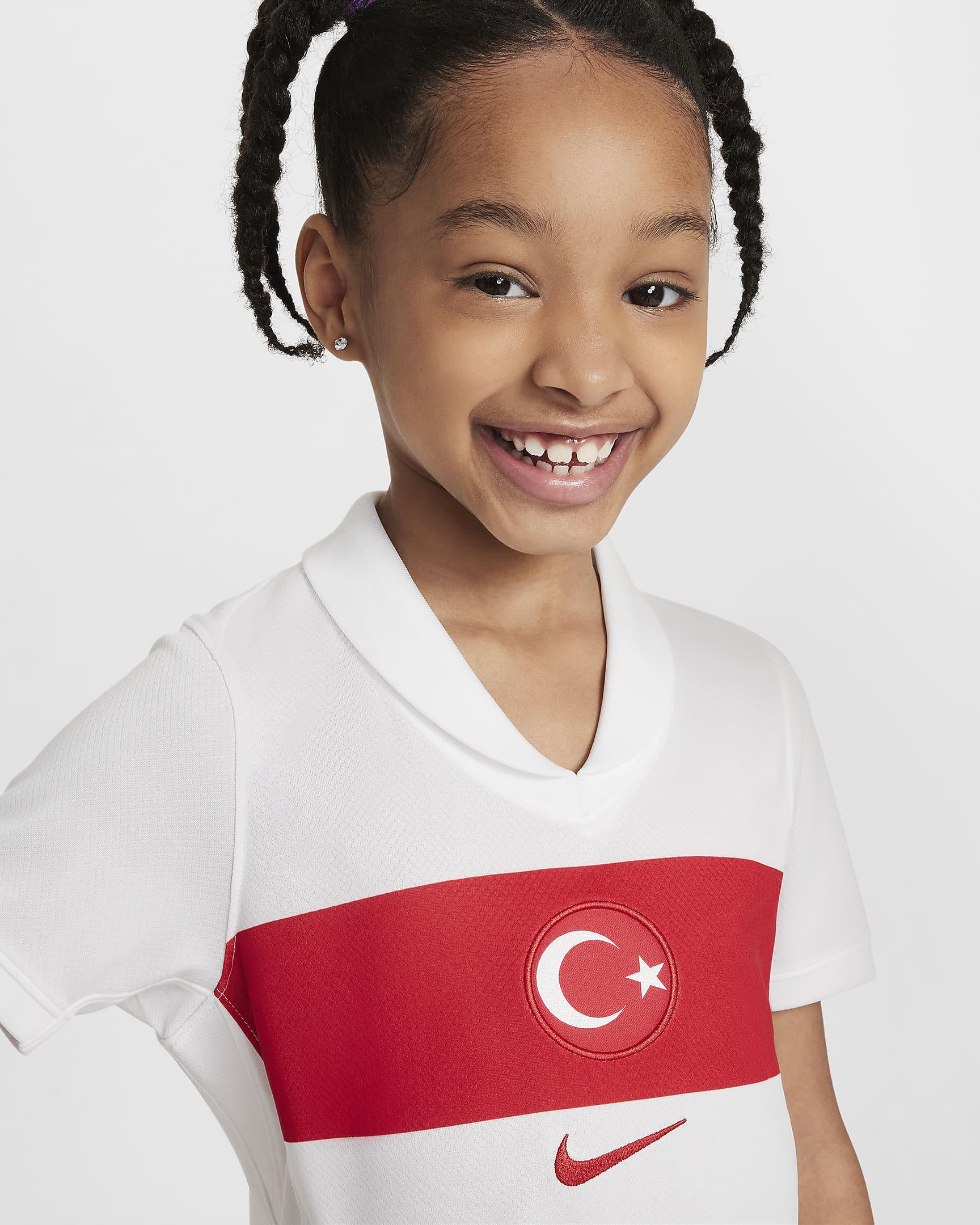Türkiye 2024/25 Stadium Home Younger Kids' Nike Football Replica Kit