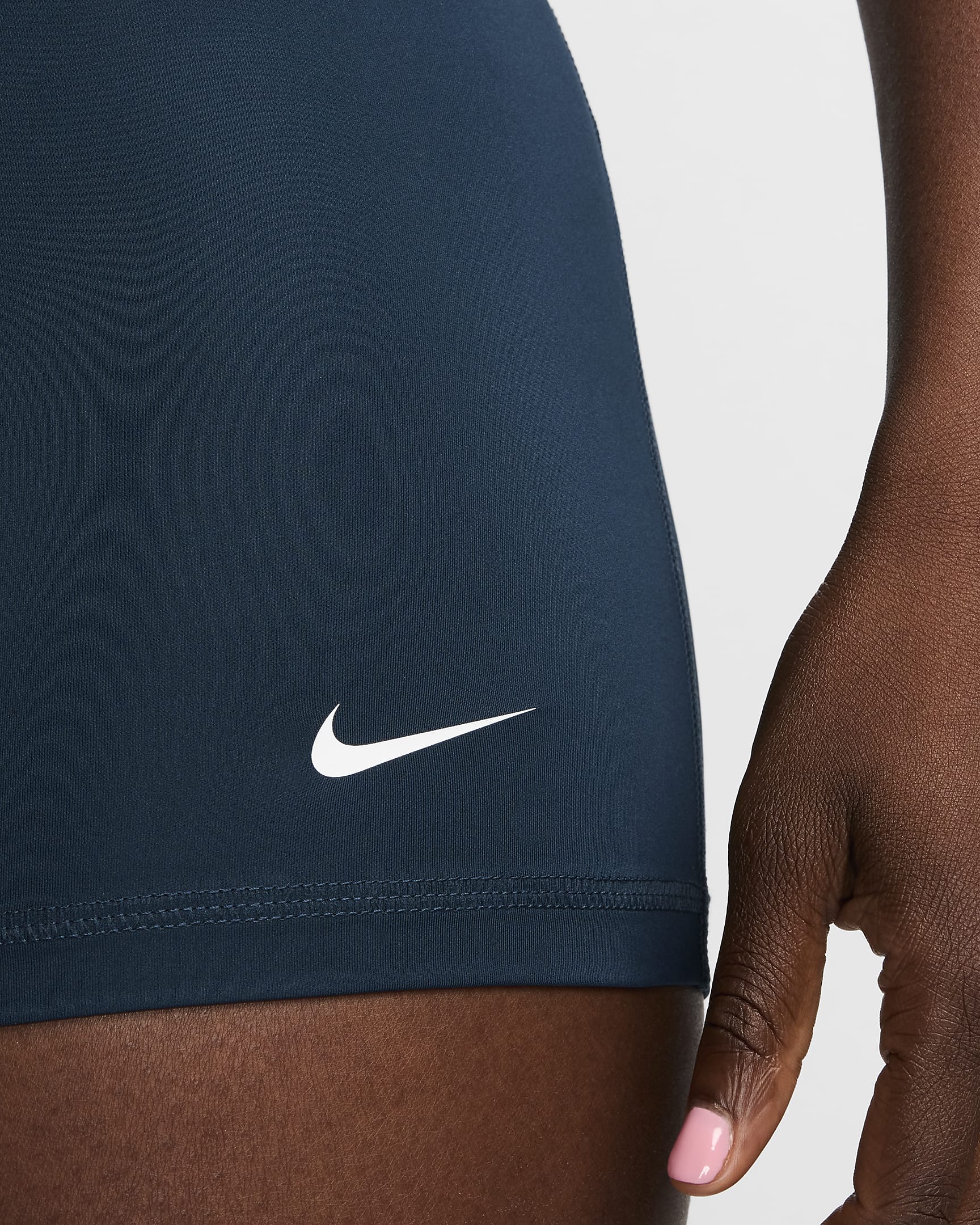 Nike Pro Damenshorts (ca. 8 cm) - Armory Navy/Weiß
