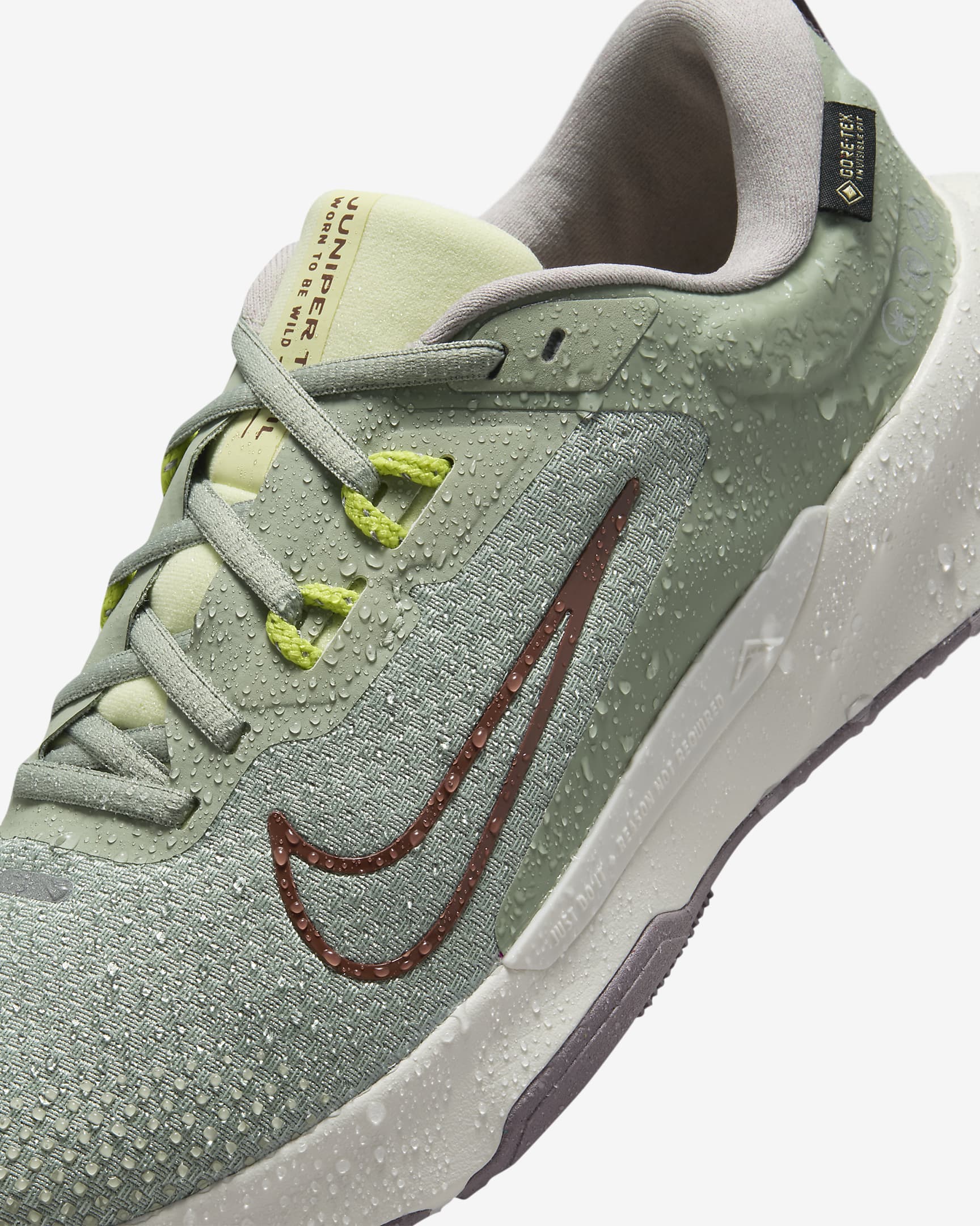 Sapatilhas de running para trilhos à prova de água Nike Juniper Trail 2 GORE-TEX para mulher - Jade Horizon/Cyber/Sail/Dark Pony