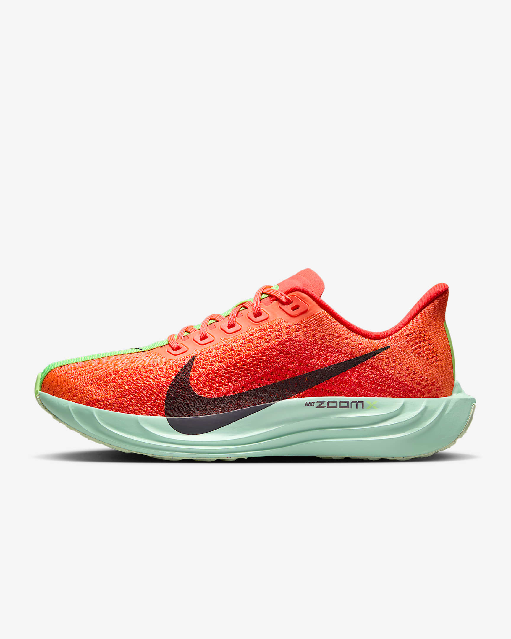 Nike Pegasus Plus Women's Road Running Shoes - Bright Crimson/Lime Blast/Mint Foam/Cave Purple