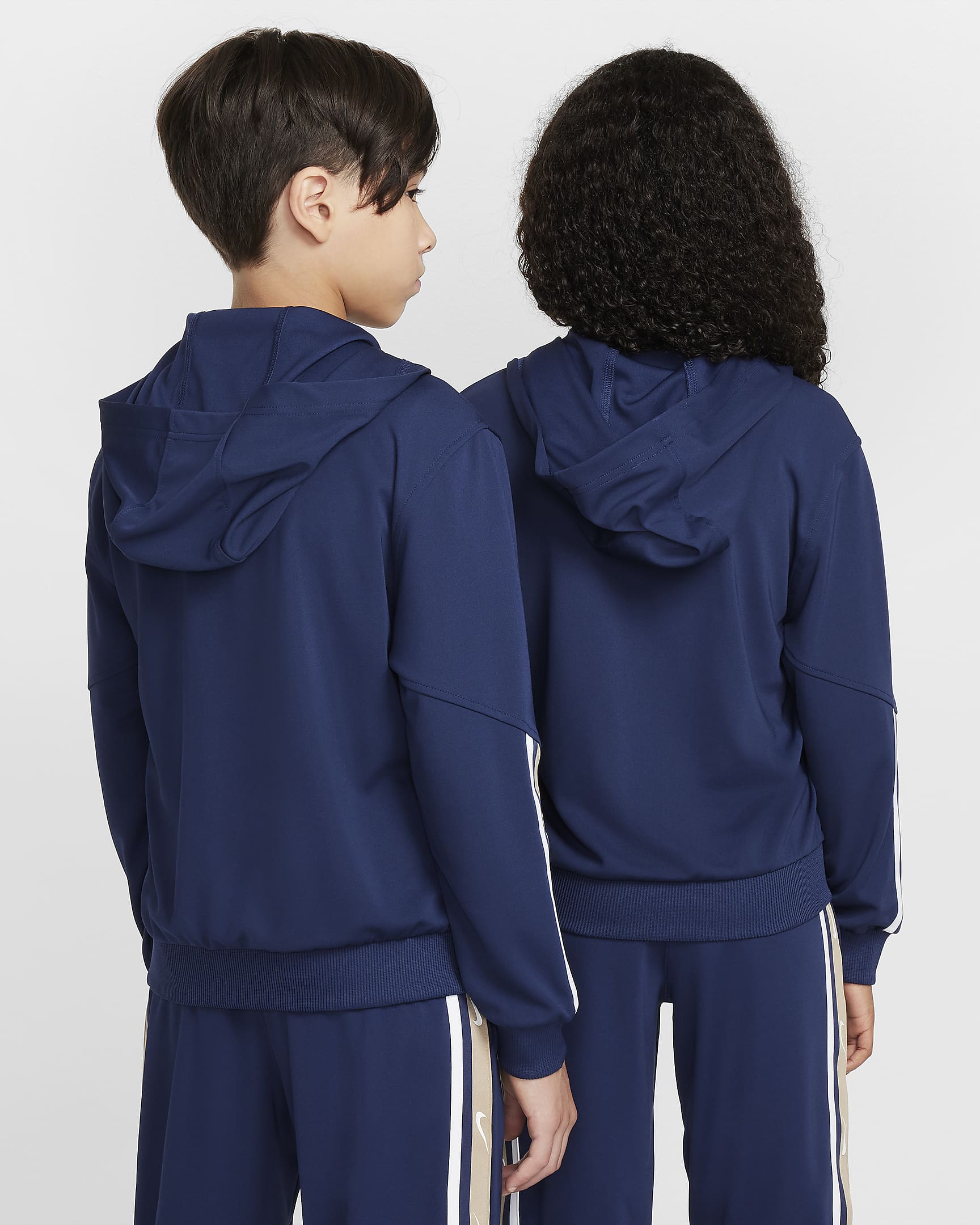 Nike Sportswear Club Big Kids' Full-Zip Knit Hoodie - Midnight Navy