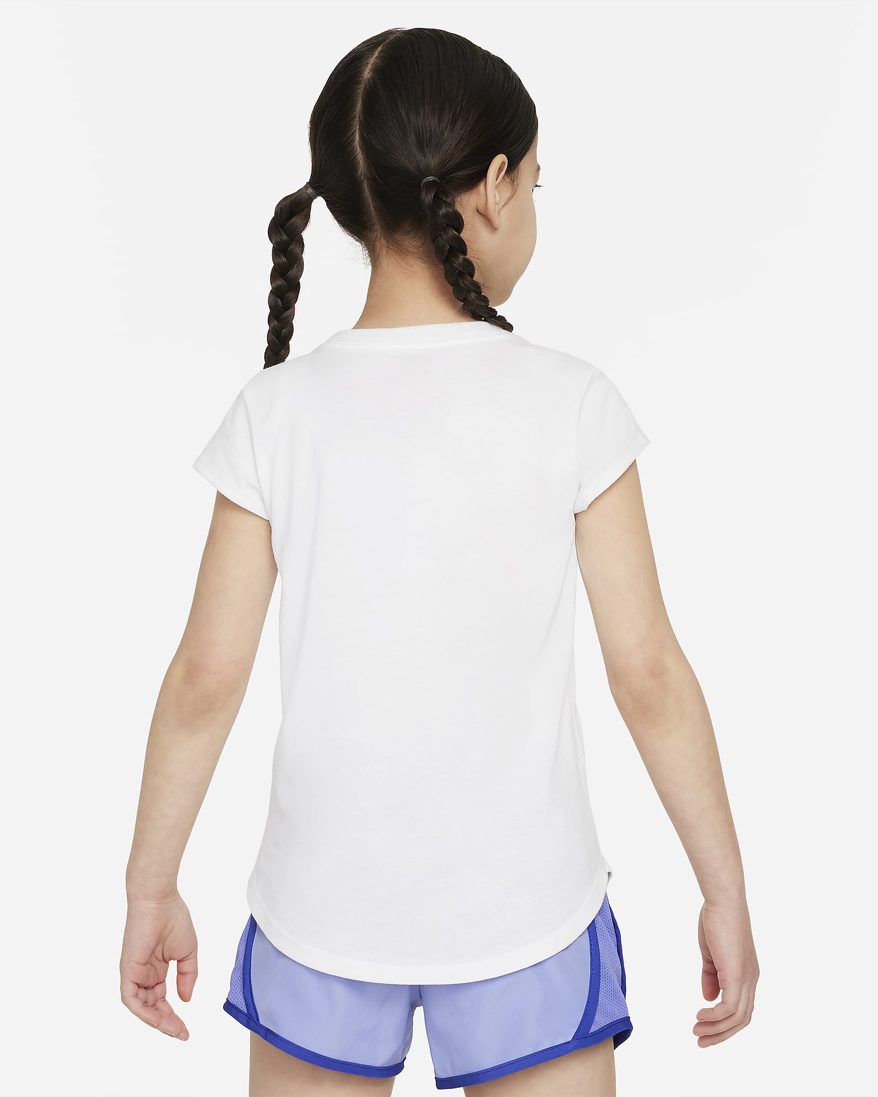 Playera con gráfico para niños talla pequeña Nike Prep in Your Step - Blanco