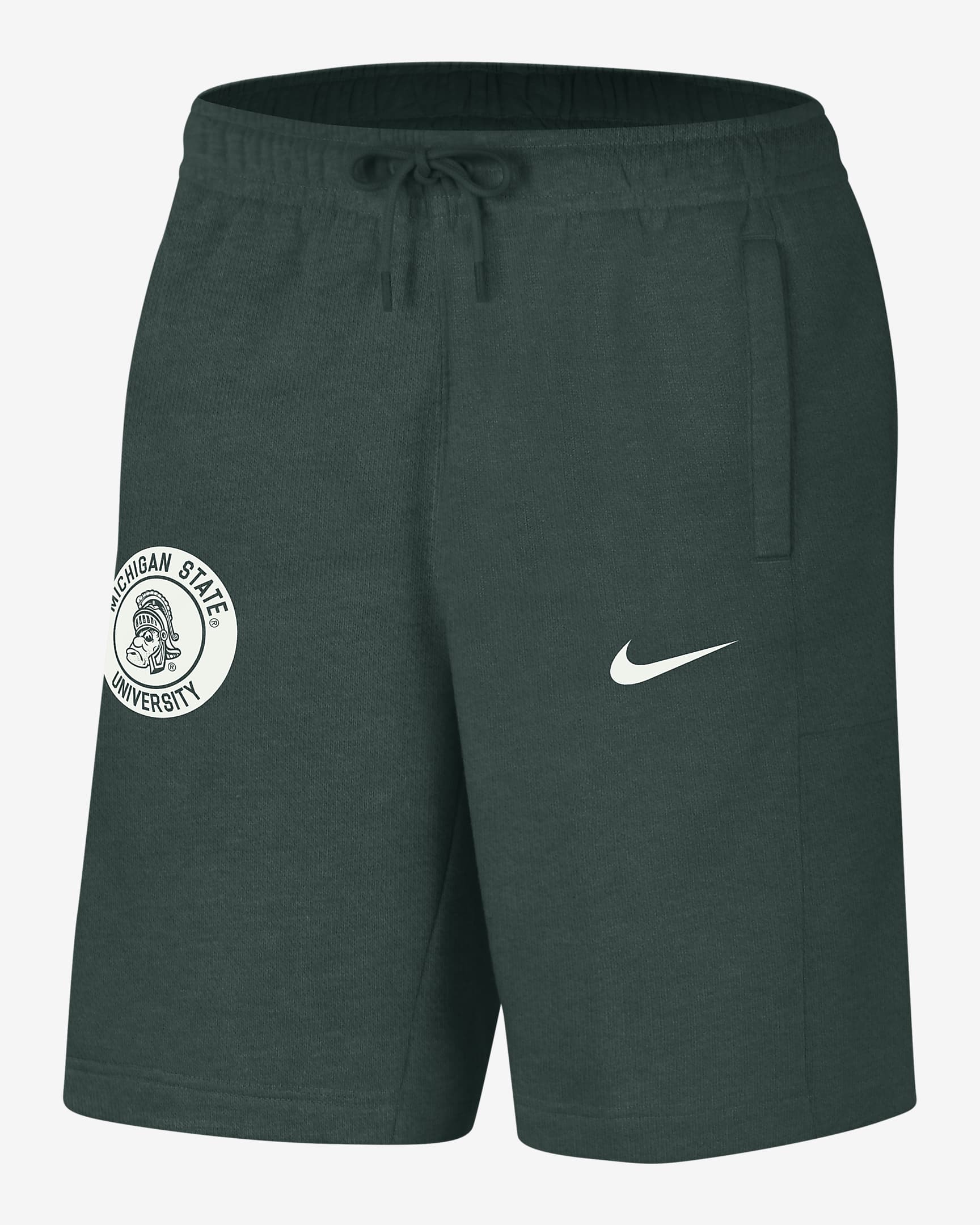 Michigan State Men's Nike College Shorts - Pro Green/Summit White