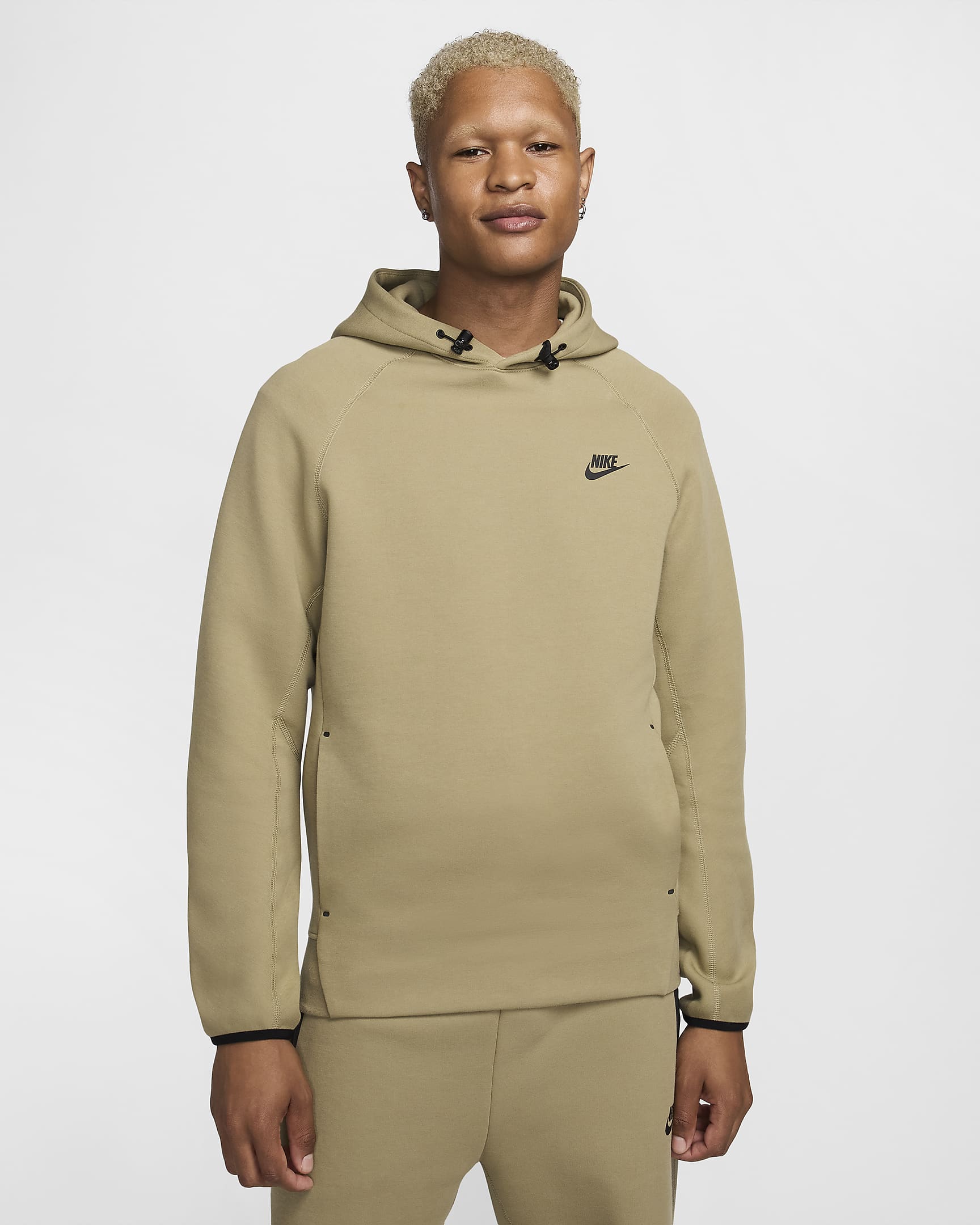 Nike Sportswear Tech Fleece Men's Pullover Hoodie - Neutral Olive/Black