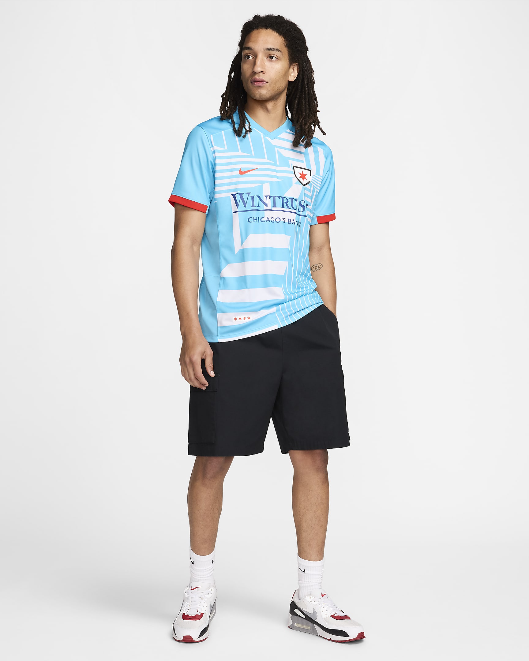 Chicago Red Stars 2024 Stadium Primary Men's Nike Dri-FIT NWSL Replica Jersey - Baltic Blue