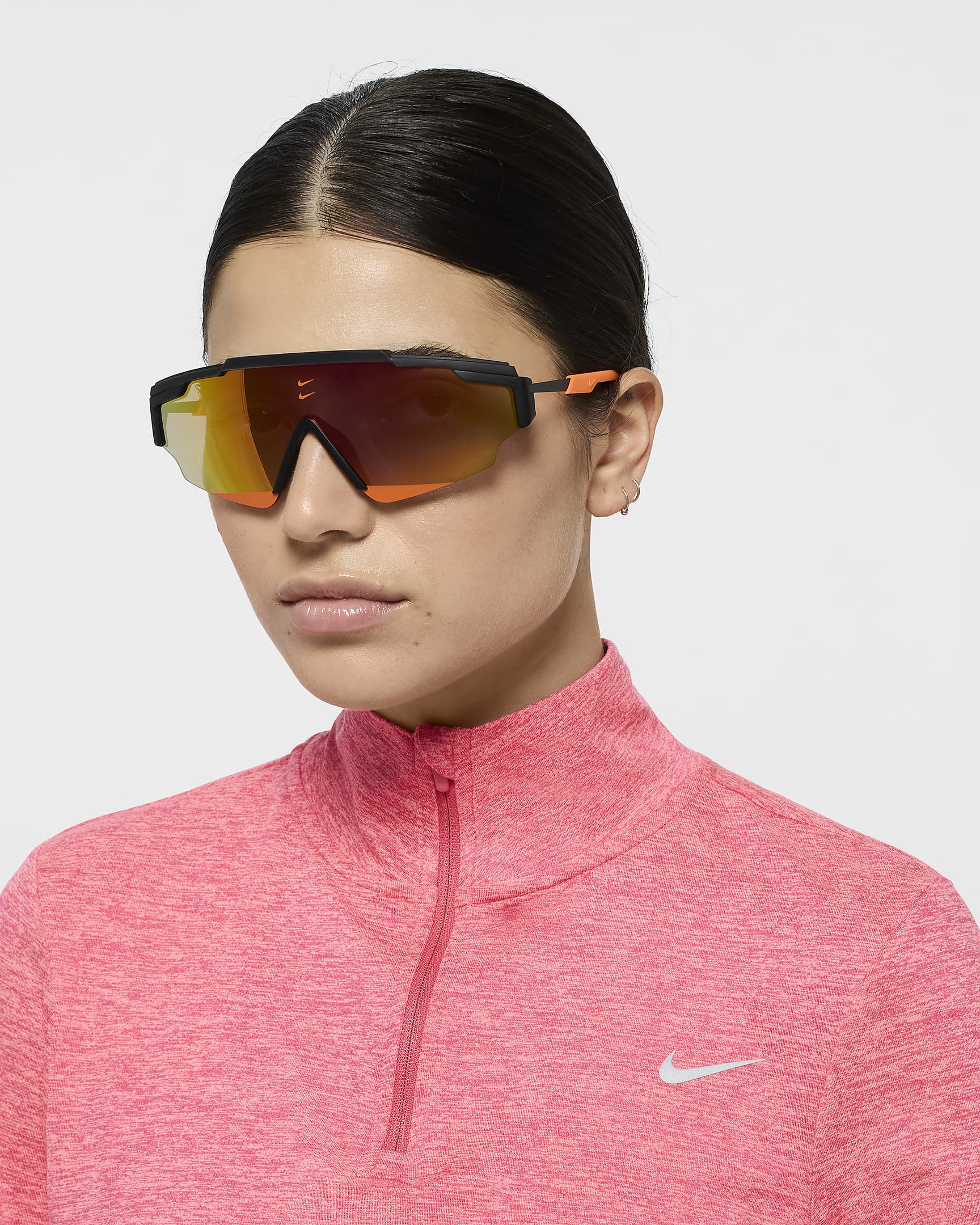 Nike Marquee Edge Road Tint Sunglasses - Black/Orange