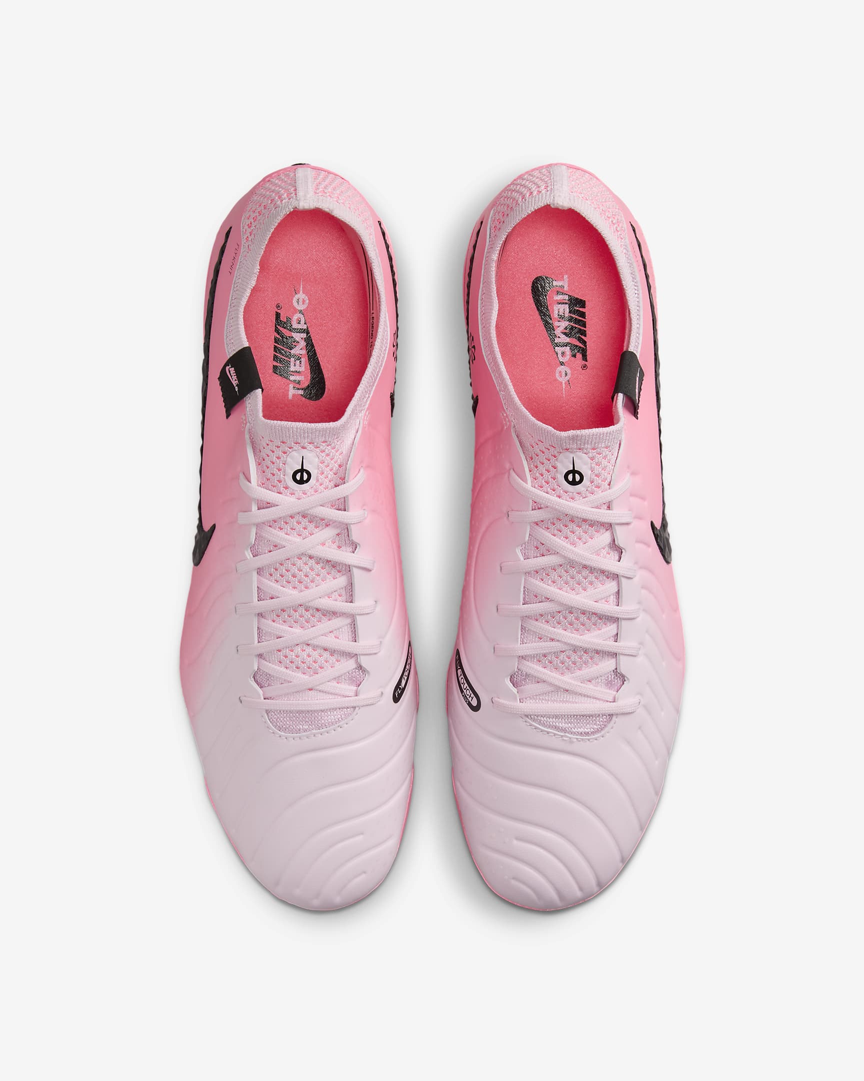 Nike Tiempo Legend 10 Elite low-top voetbalschoenen (stevige ondergronden) - Pink Foam/Zwart