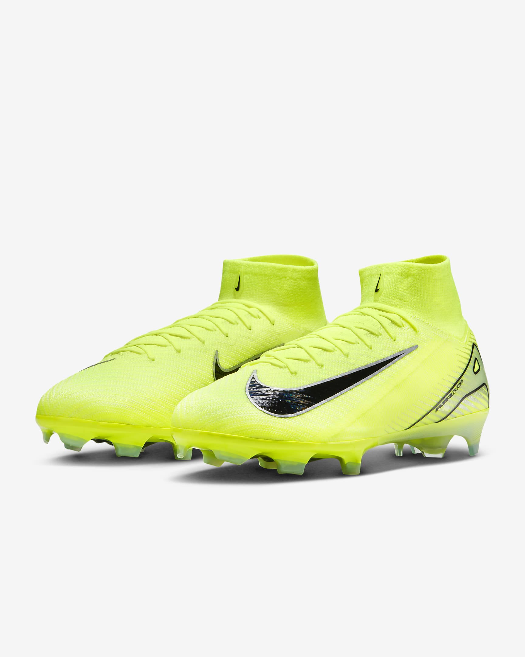 Nike Mercurial Superfly 10 Elite FG High-Top Football Boot - Volt/Black