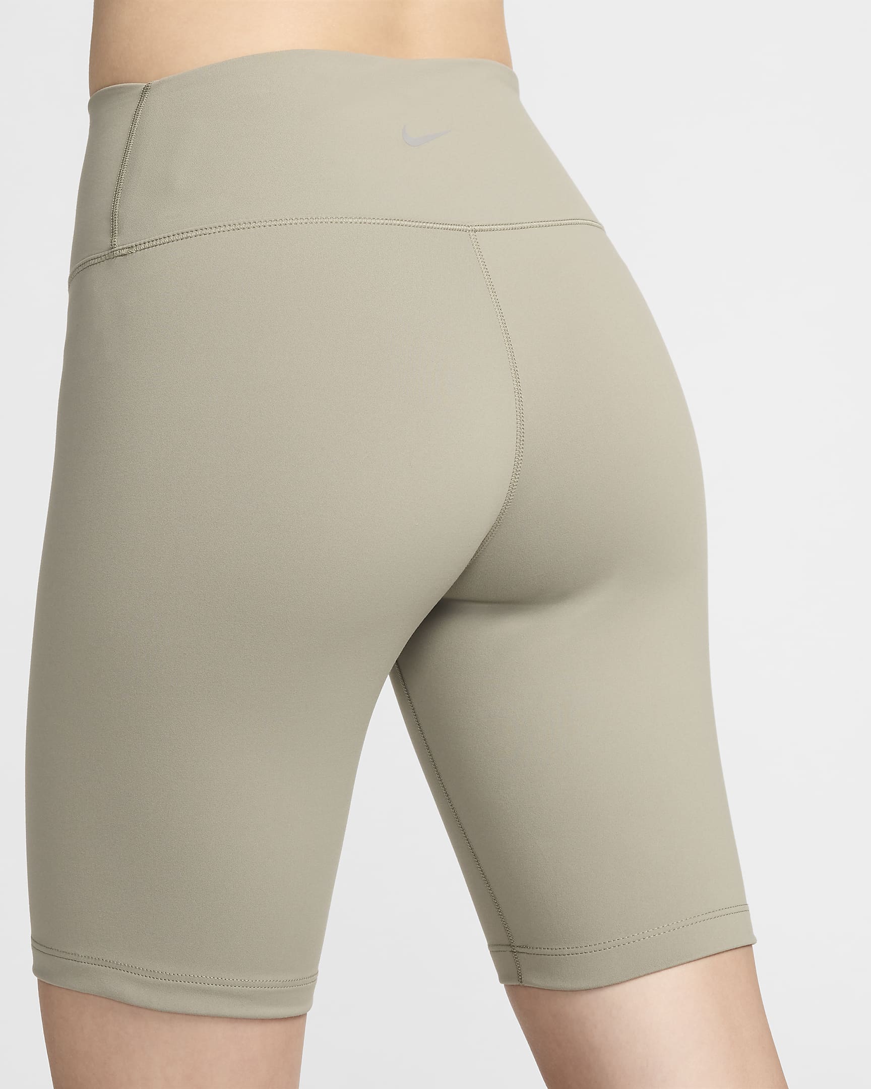 Nike One Bike Shorts mit hohem Taillenbund für Damen (ca. 20,5 cm) - Light Army/Schwarz