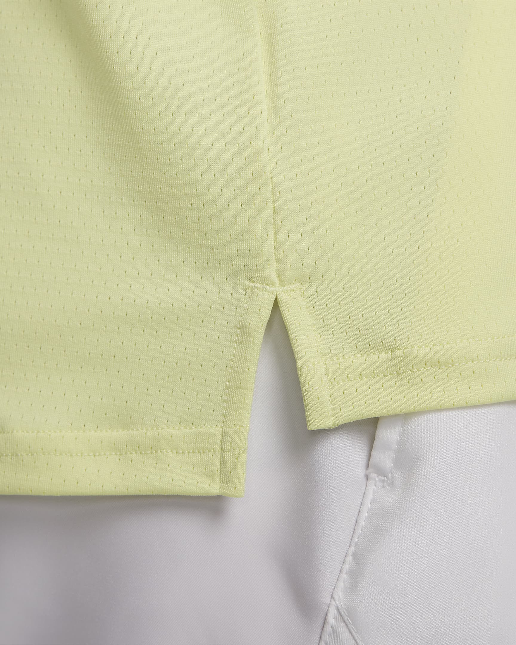 Męska koszulka polo do tenisa Dri-FIT NikeCourt Advantage - Life Lime/Cyber/Czerń