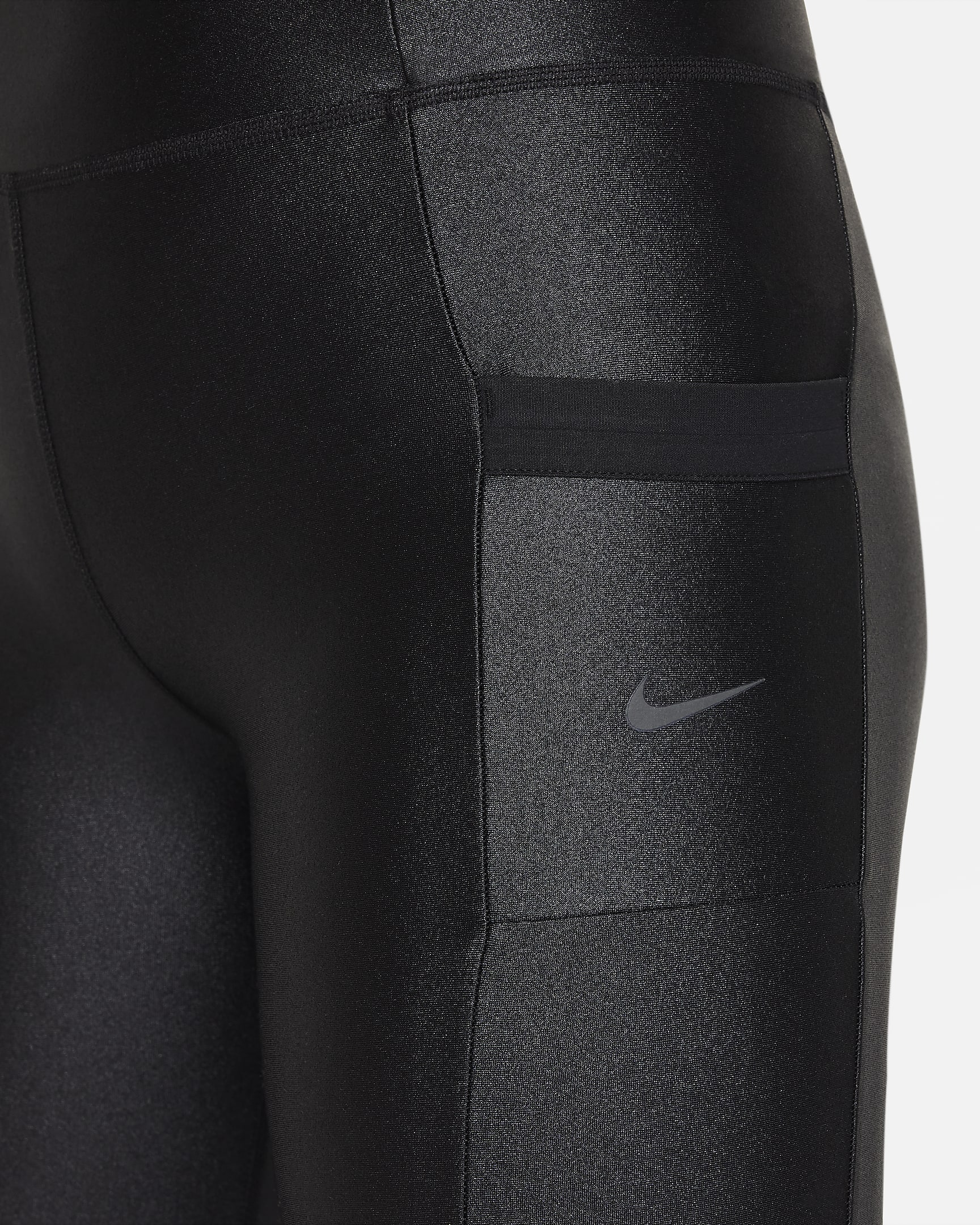 เลกกิ้งเด็กโตพร้อมกระเป๋า Nike Dri-FIT One (หญิง) - ดำ/Anthracite