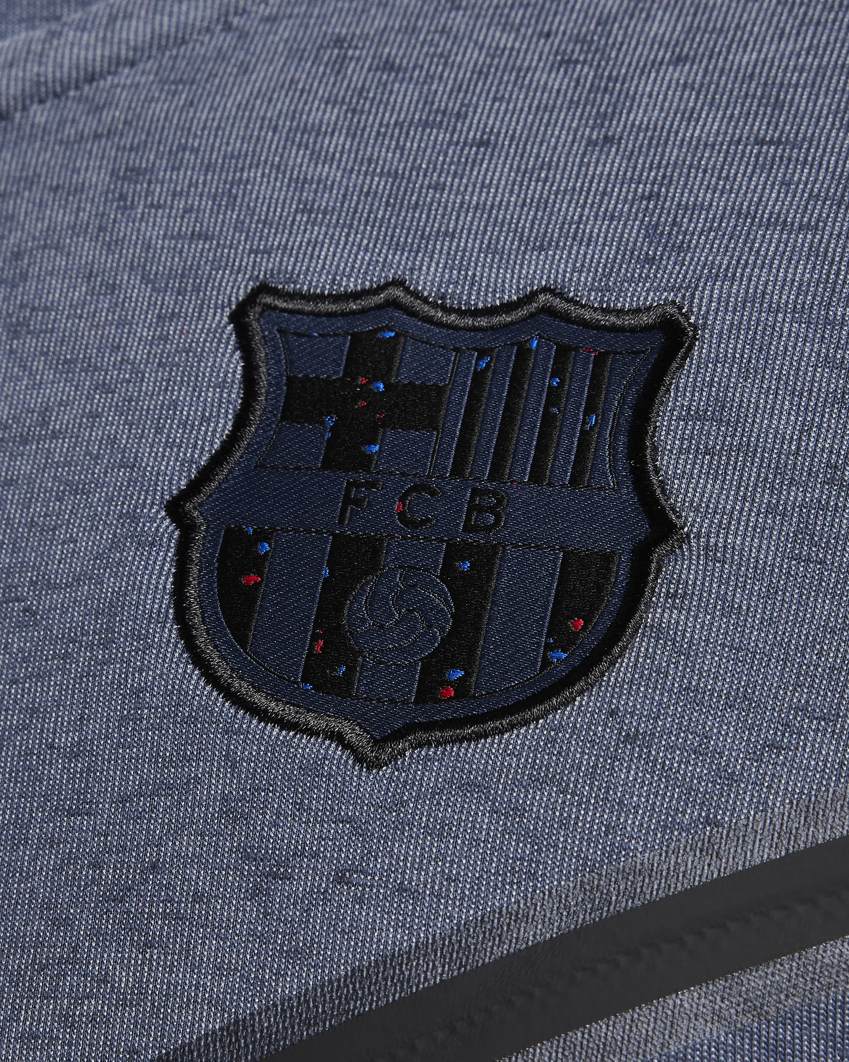 F.C. Barcelona Tech Fleece Windrunner Third Men's Nike Football Full-Zip Hoodie - Thunder Blue/Black
