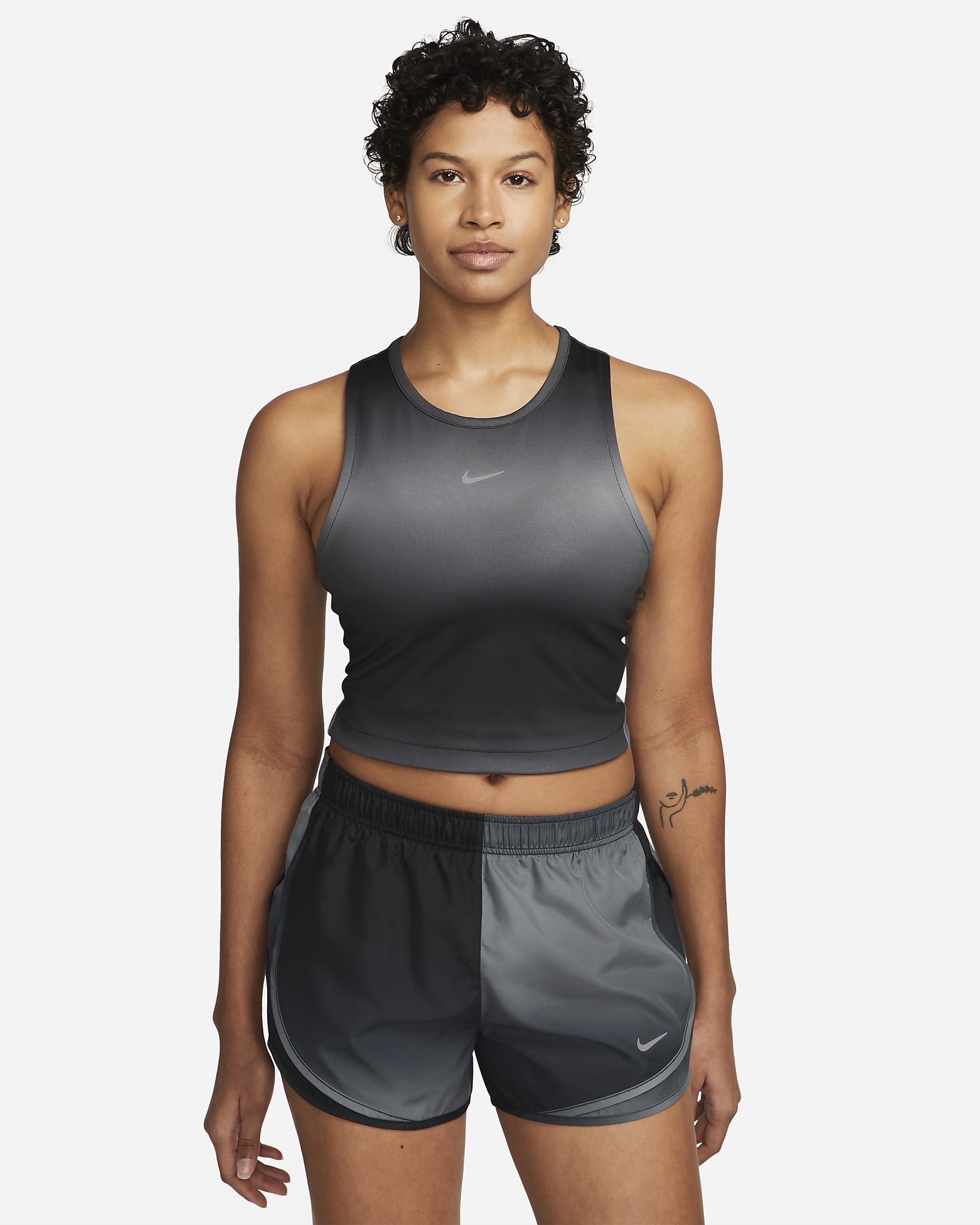 Nike Dri-FIT Swoosh Women's Cropped Running Tank Top. Nike UK