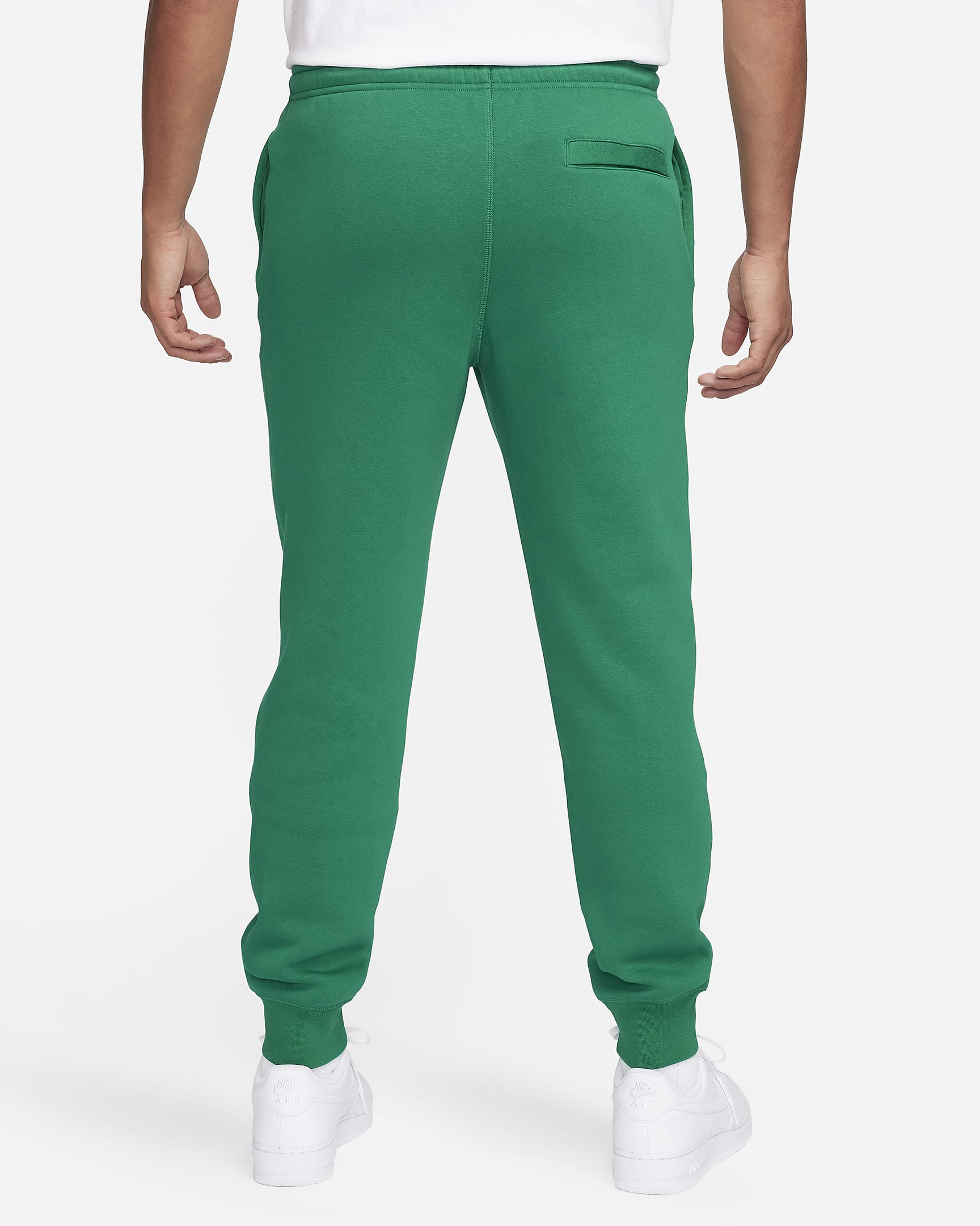 Nike Club Fleece-joggers til mænd - Malachite/Malachite/Safety Orange