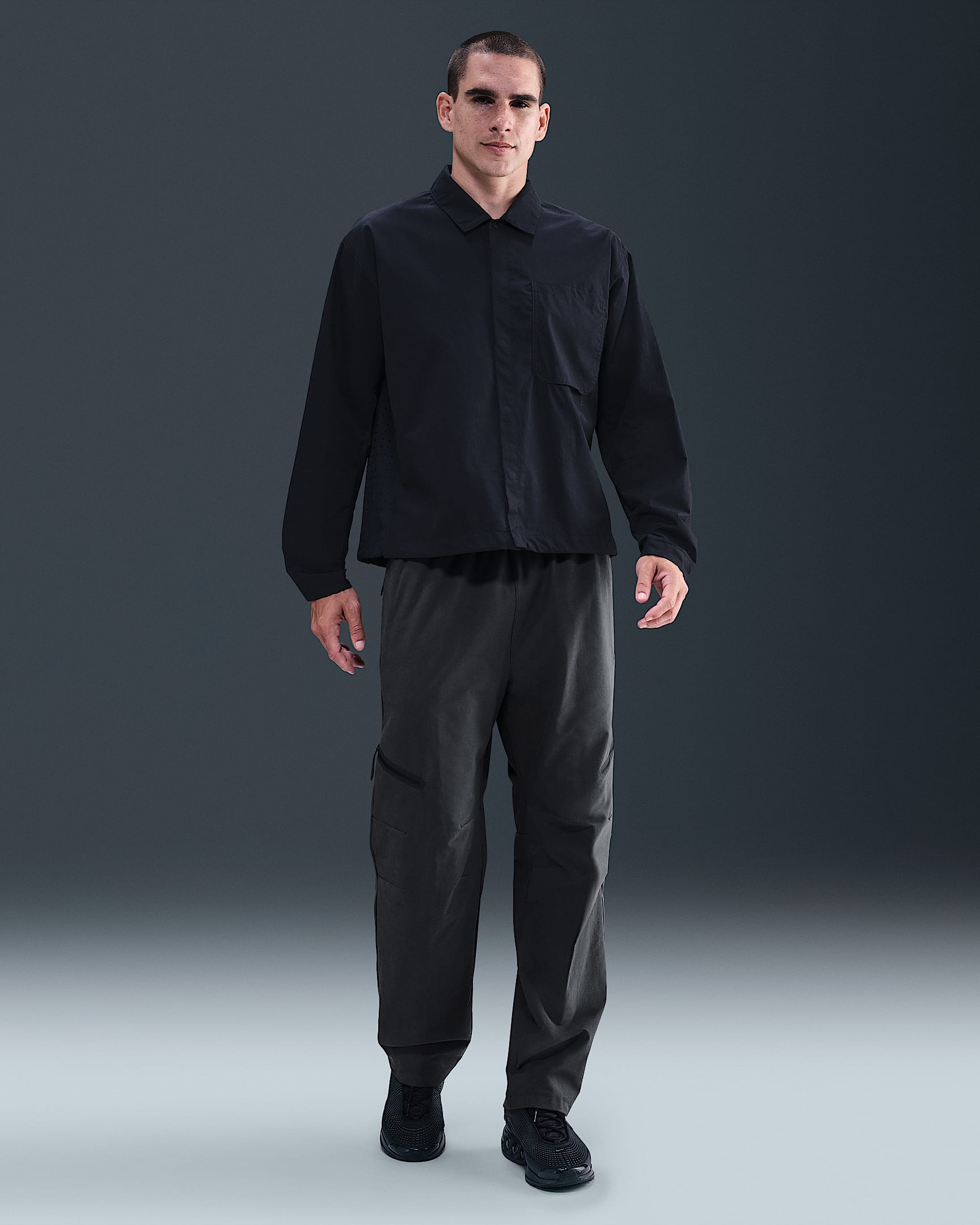 Nike Tech Men's Shori Loose Pants - Anthracite/Black