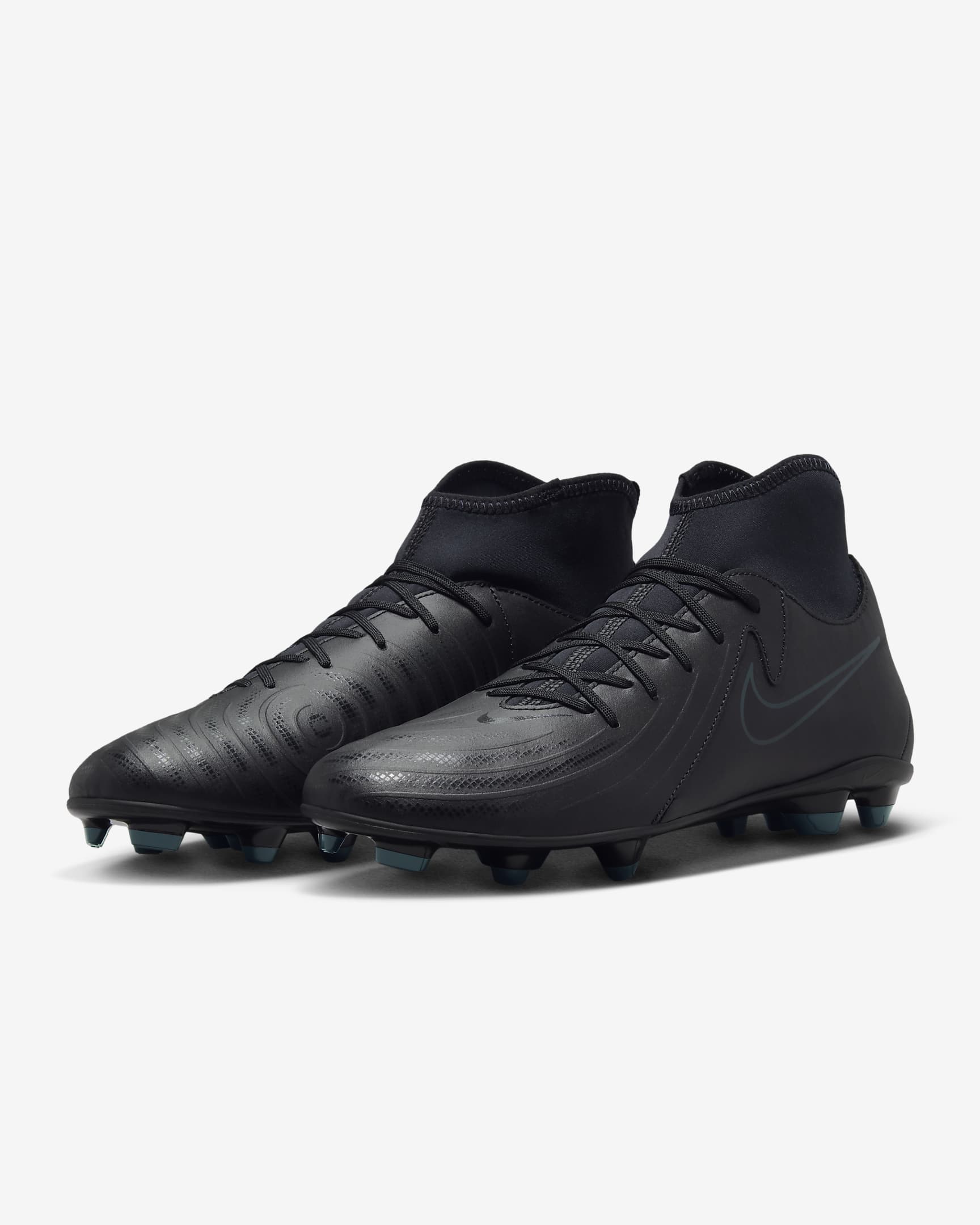 Scarpa da calcio a taglio alto MG Nike Phantom Luna 2 Club - Nero/Deep Jungle/Nero