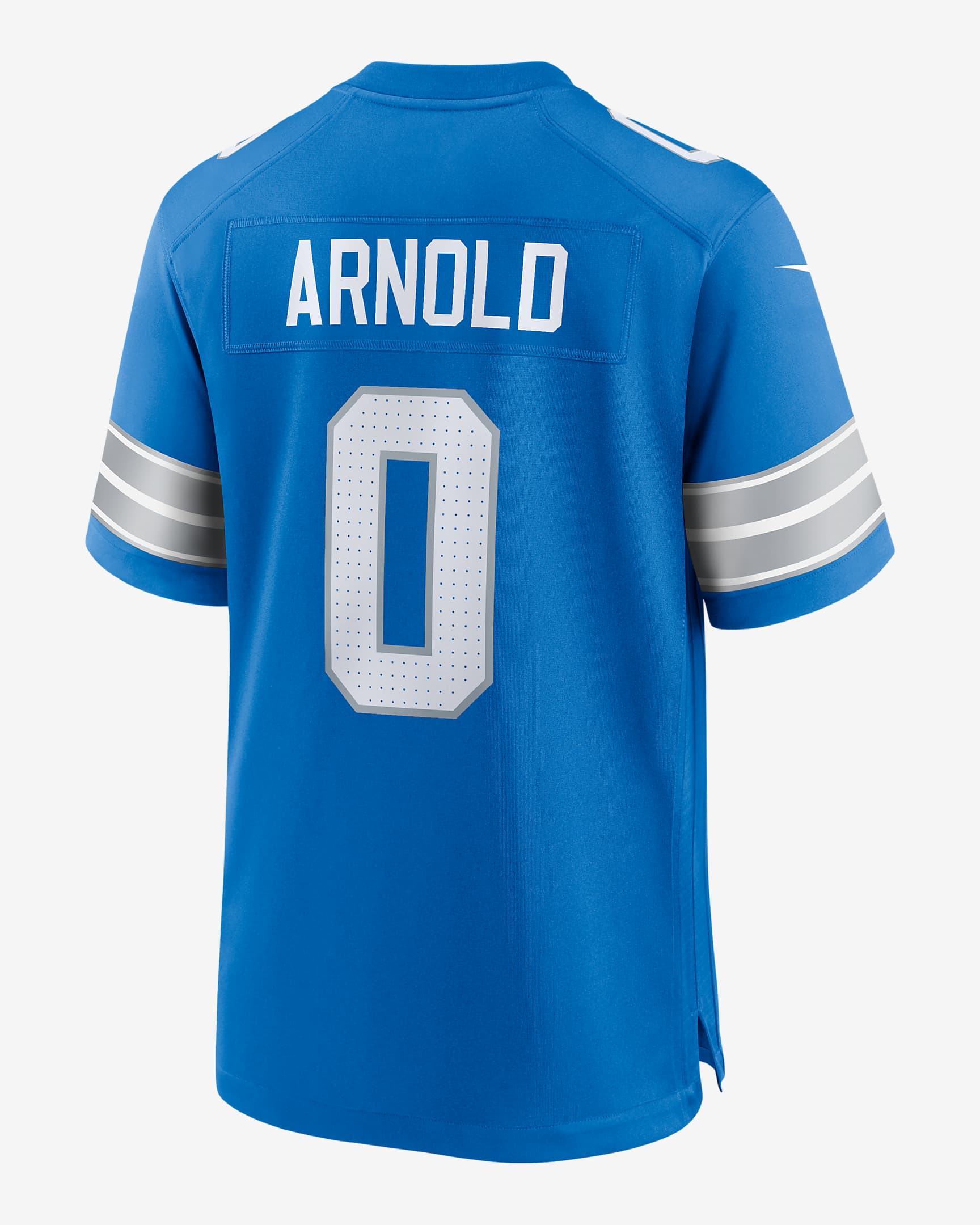 Jersey de fútbol americano Nike de la NFL Game para hombre Terrion Arnold Detroit Lions - Azul