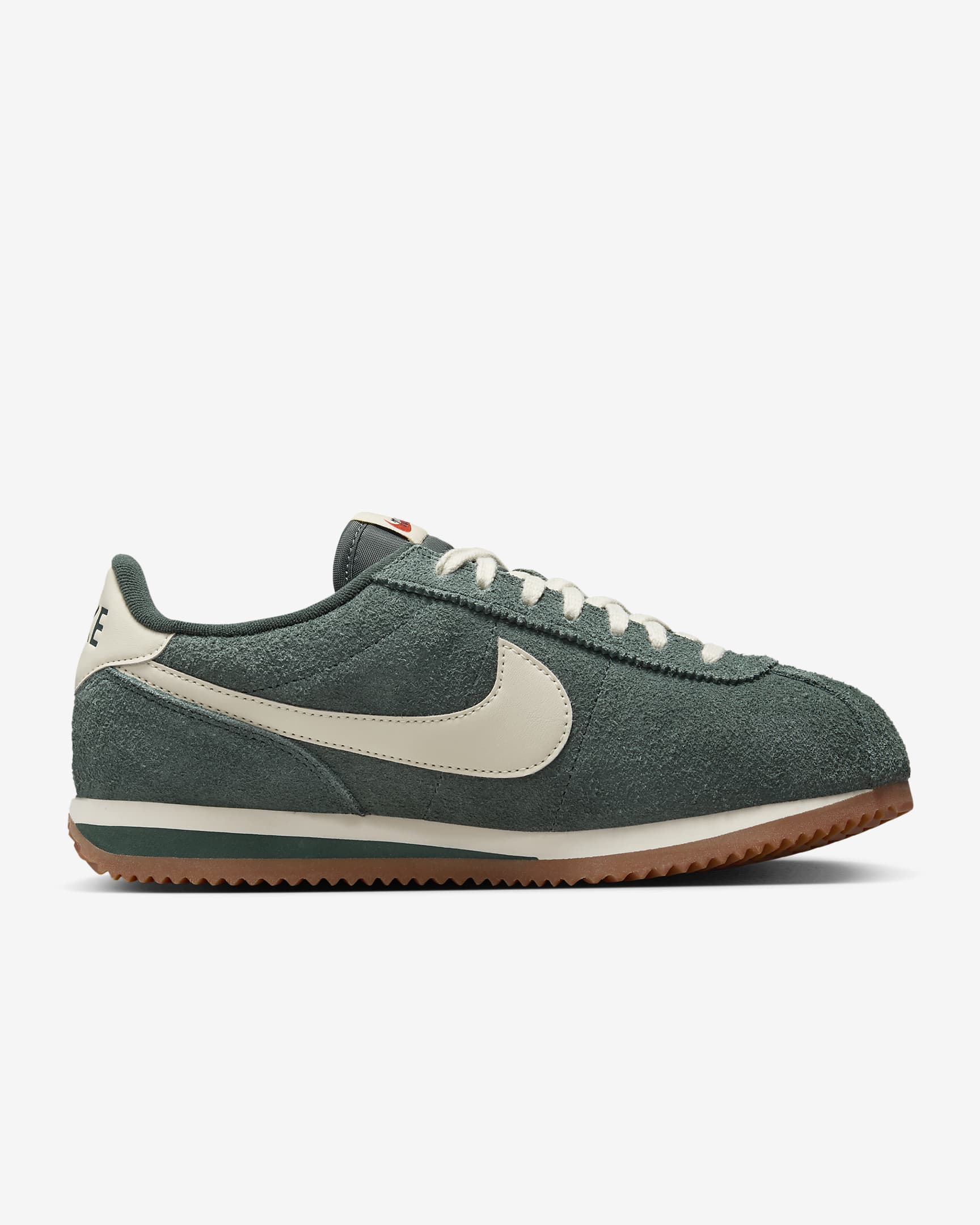 Tenis para mujer Nike Cortez Vintage Suede - Verde vintage/Marrón medio goma/Muselina