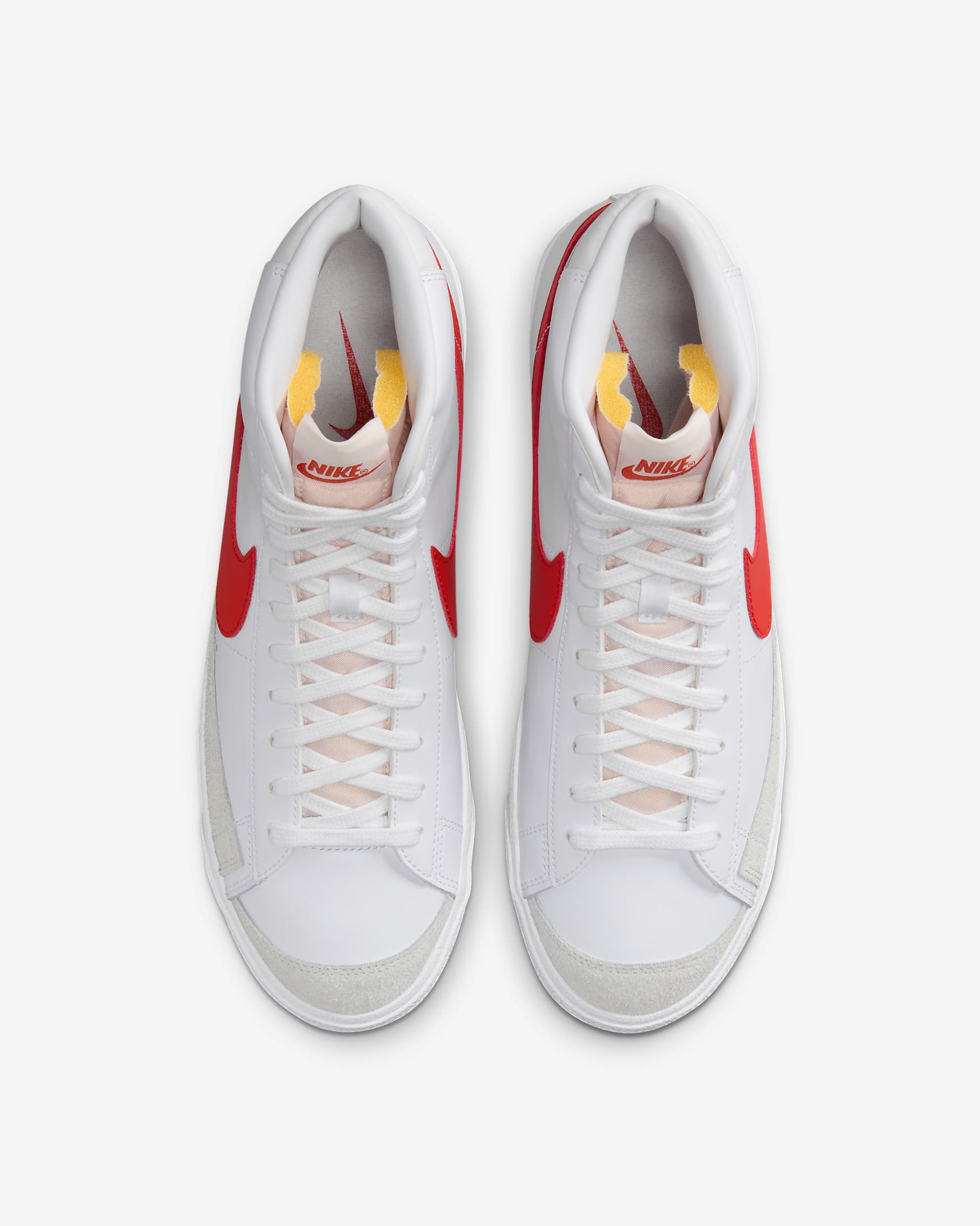 Tenis para hombre Nike Blazer Mid '77 Vintage - Blanco/Blanco cumbre/Rojo picante