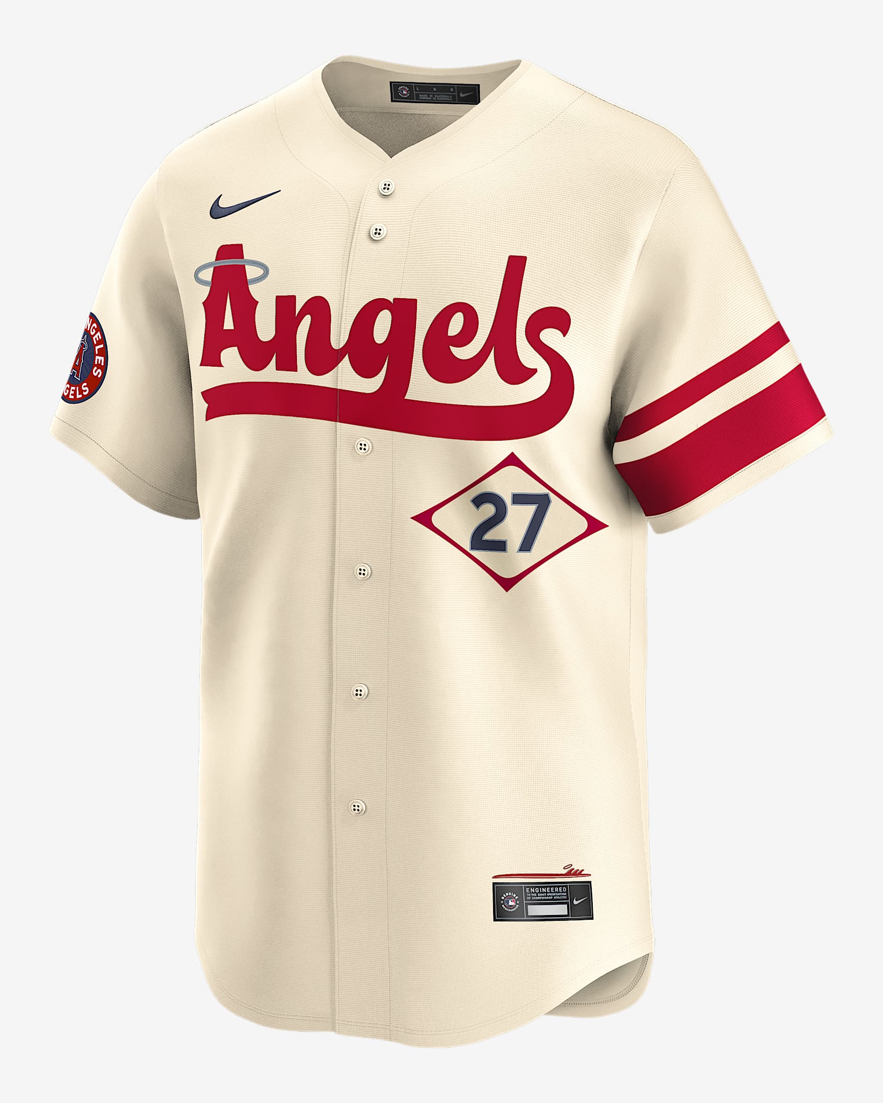 Jersey Nike DriFIT ADV de la MLB Limited para hombre Mike Trout Los