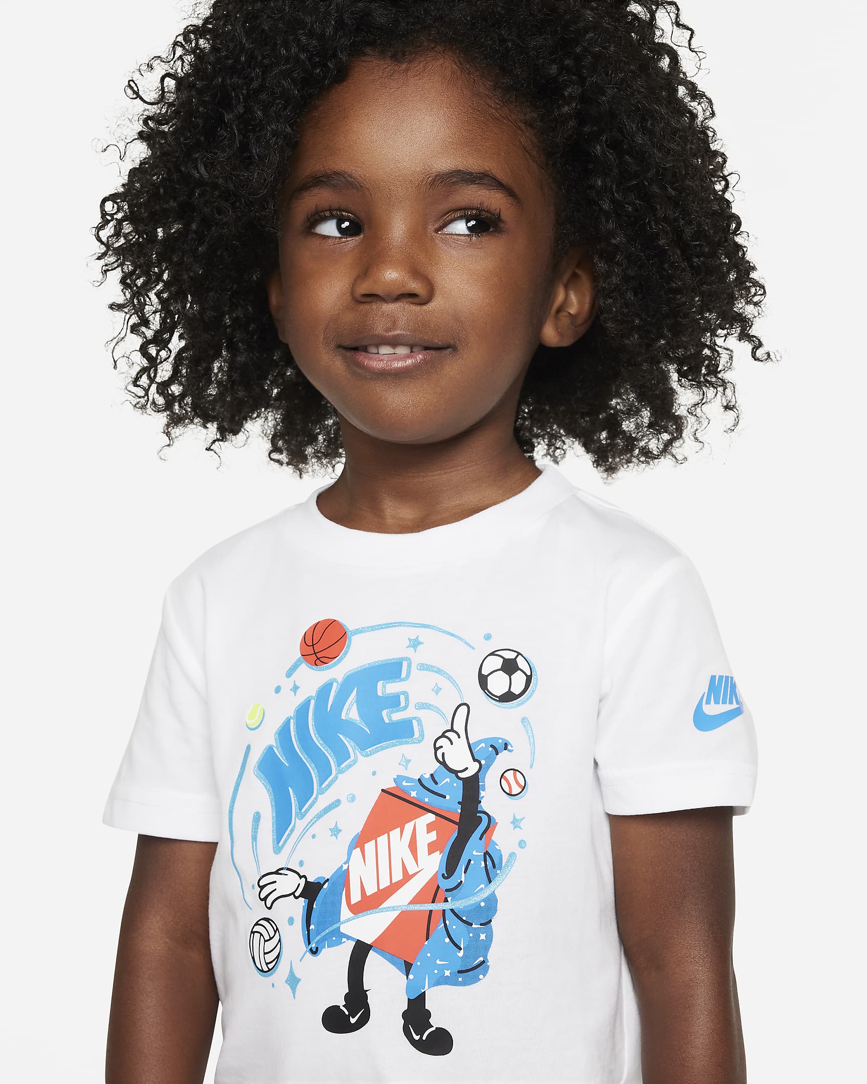 Nike T-Shirt mit Grafik für Kleinkinder - Weiß