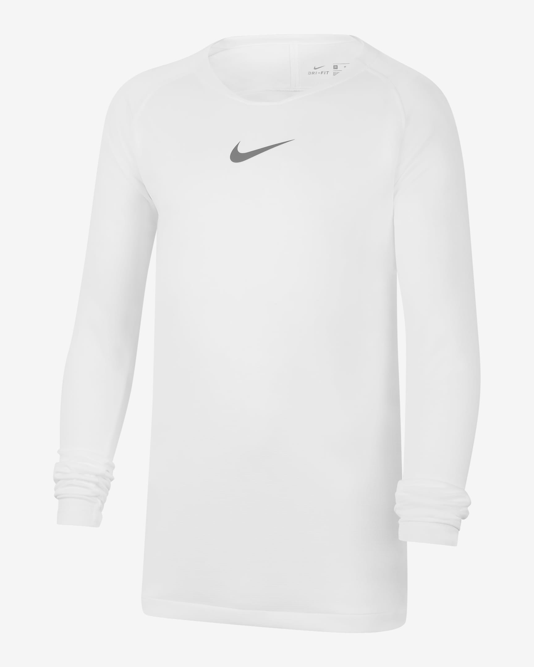 Nike Dri-FIT Park First Layer Kids' Soccer Jersey - White/Cool Grey