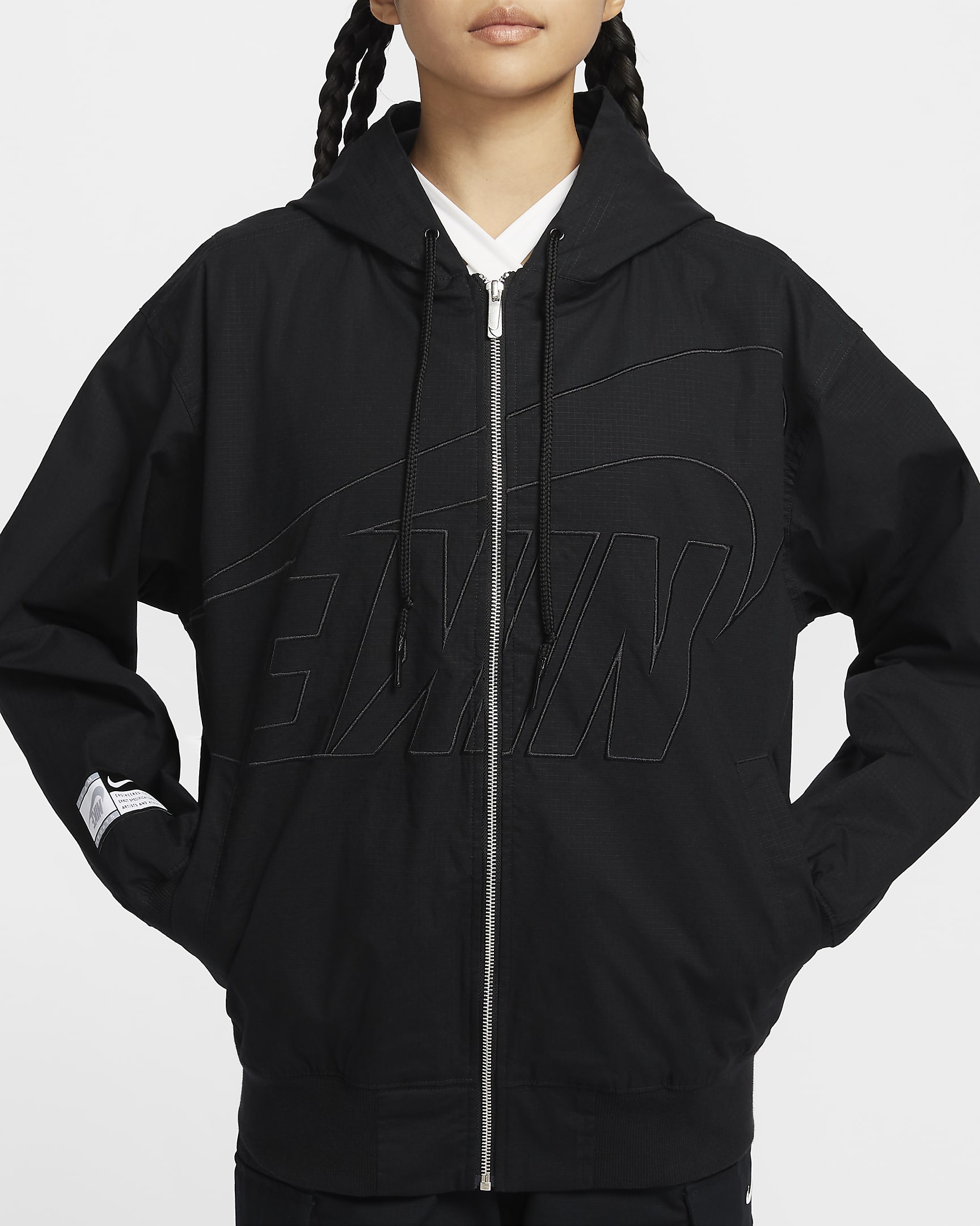 Nike Sportswear Women's Oversized Jacket - Black/Black