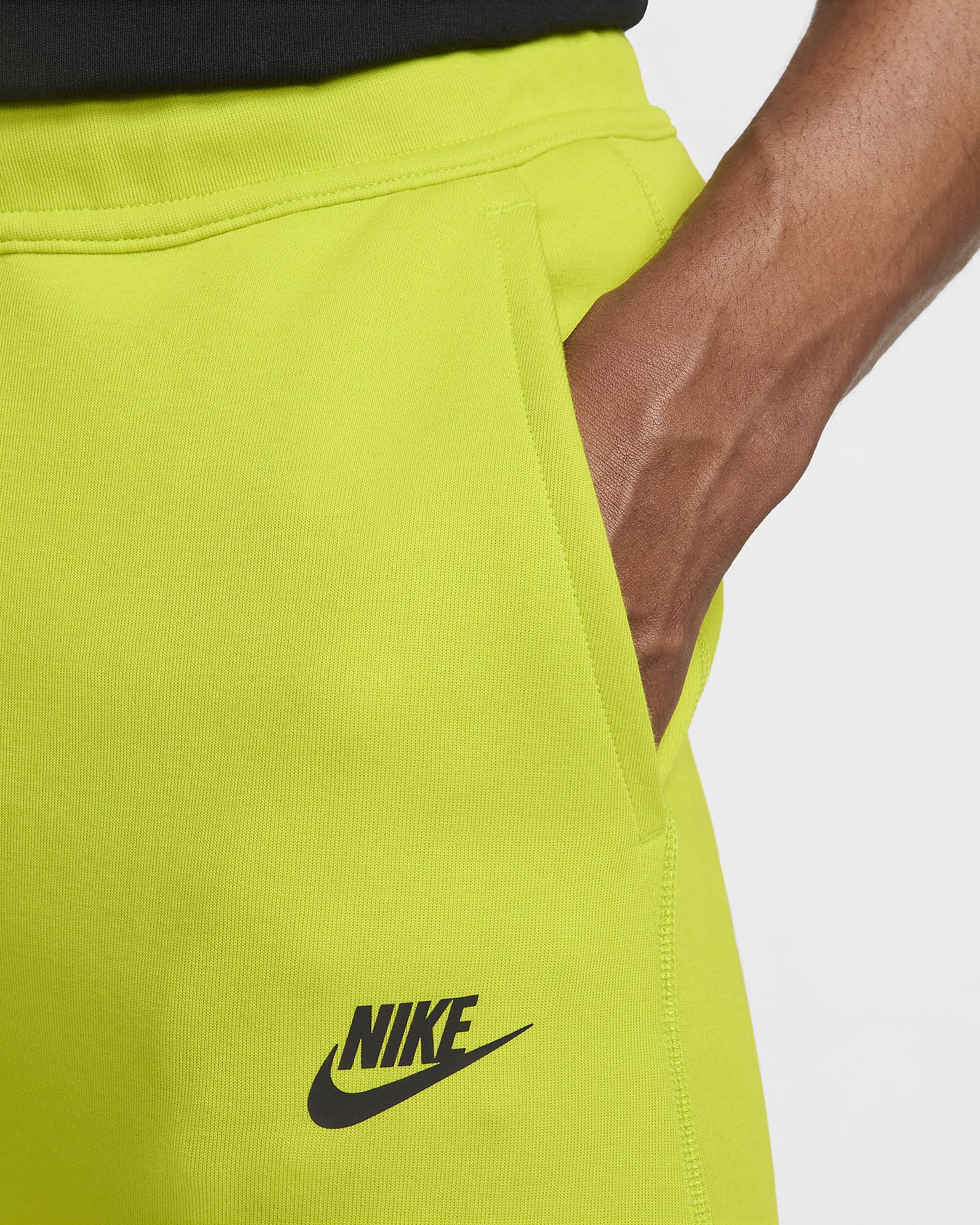 Joggers para hombre Nike Sportswear Tech Fleece - Cactus brillante/Negro