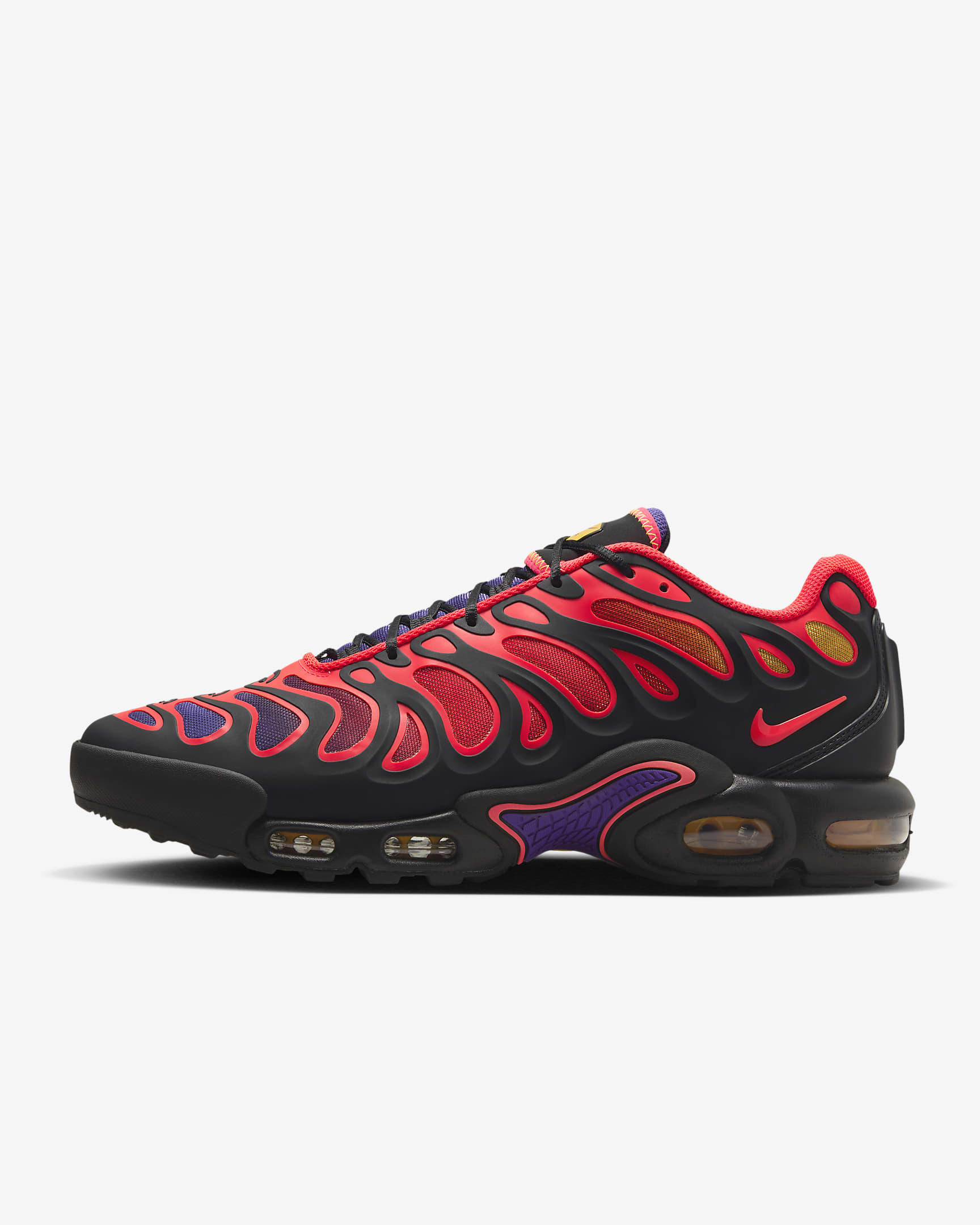 Ανδρικά παπούτσια Nike Air Max Plus Drift - Μαύρο/Field Purple/Laser Orange/Bright Crimson