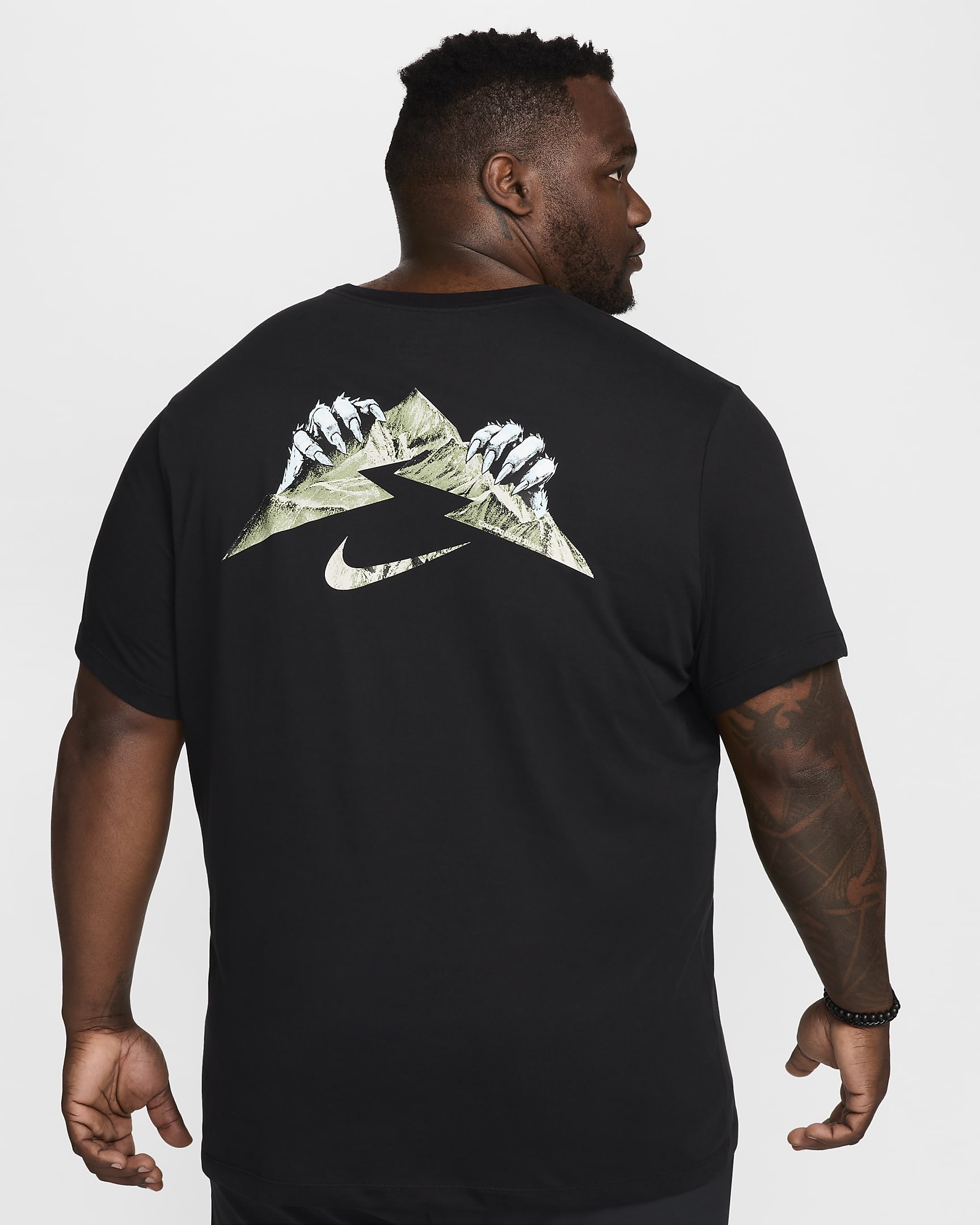 Playera de correr Dri-FIT para hombre Nike - Negro