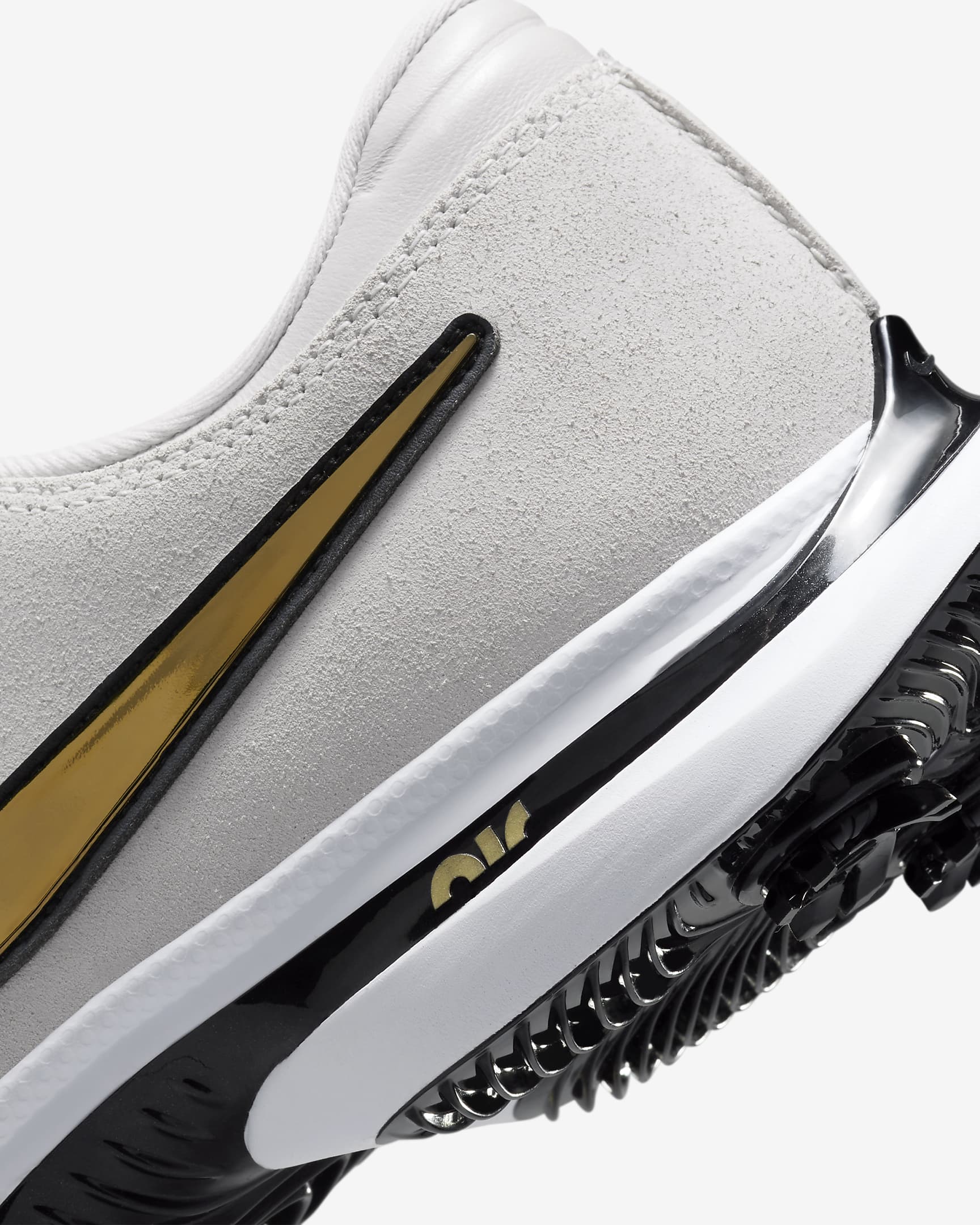 Nike Air Zoom Victory Tour 3 NRG Golf Shoes (Extra Wide) - White/Metallic Silver/Black/Metallic Gold