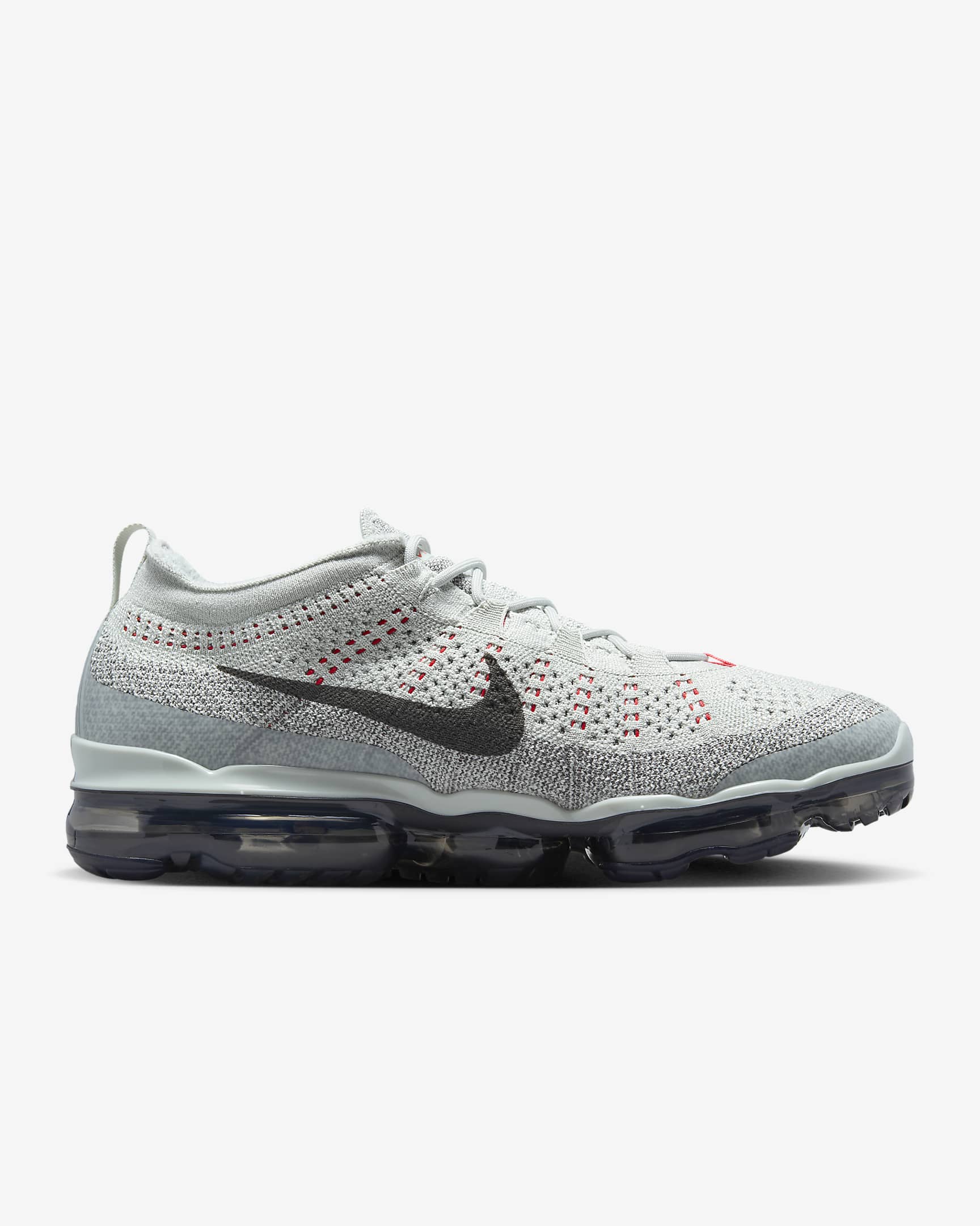 Nike Air VaporMax 2023 Flyknit Men's Shoes - Light Silver/Picante Red/Anthracite/Smoke Grey