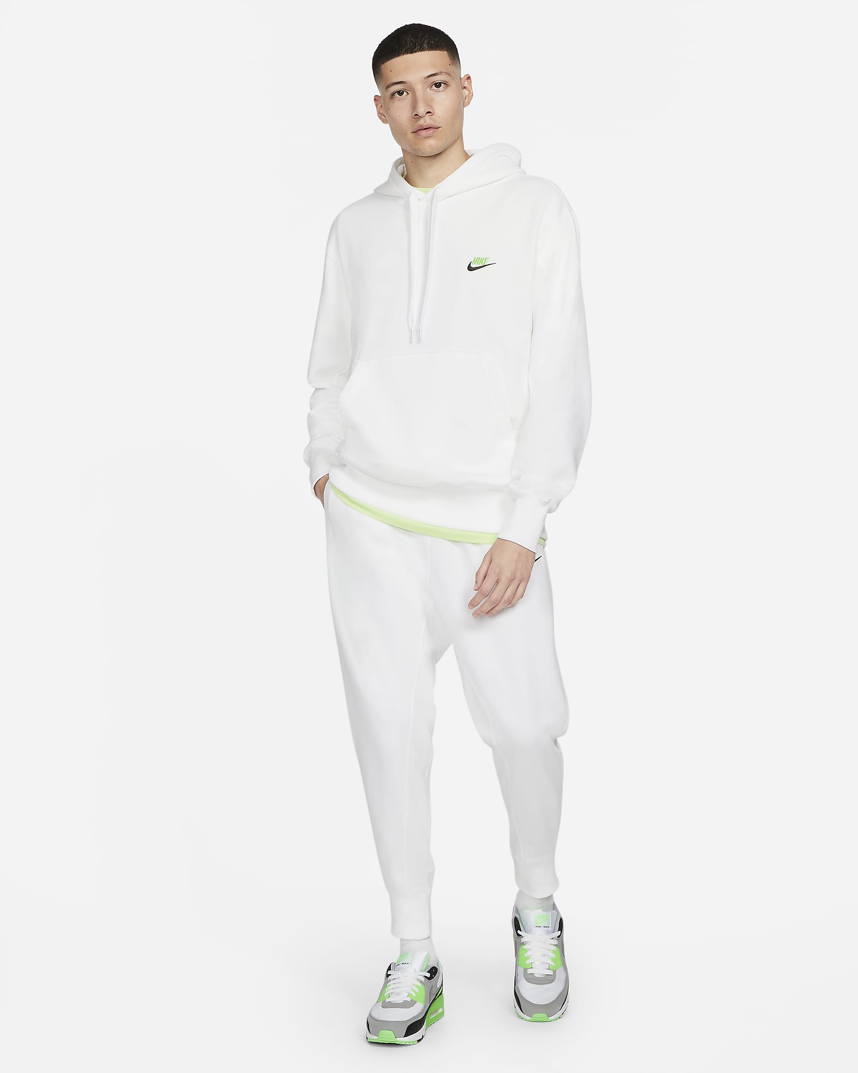 Nike Sportswear Men's Classic Fleece Pants - White