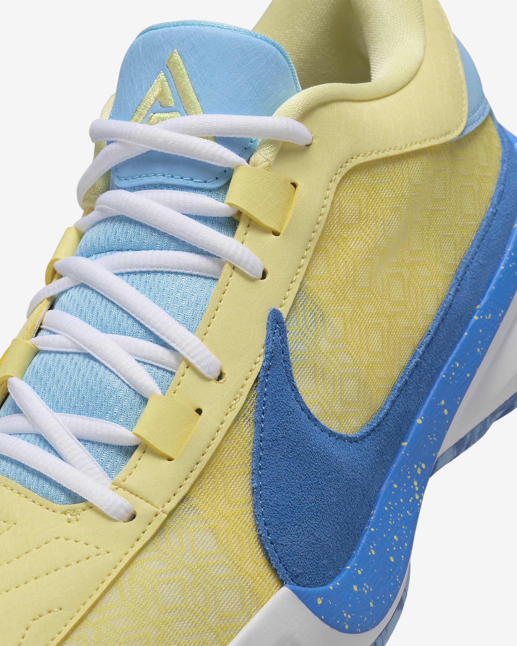 Freak 5 EP Basketball Shoes - Soft Yellow/White/Light Laser Orange/Light Photo Blue